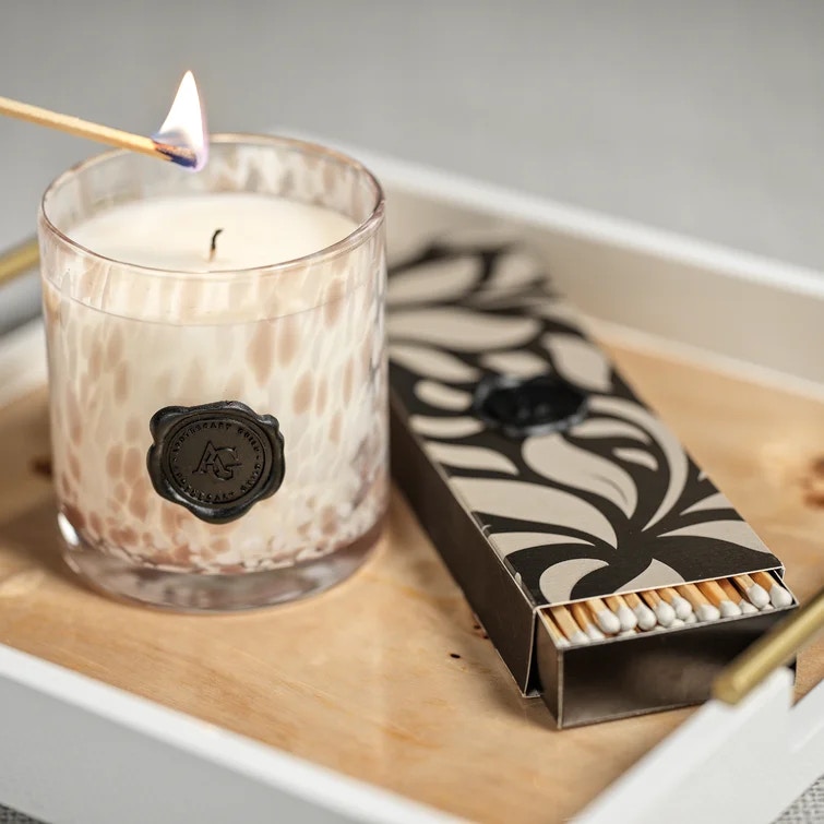  AG Opal Glass Candle Jar 