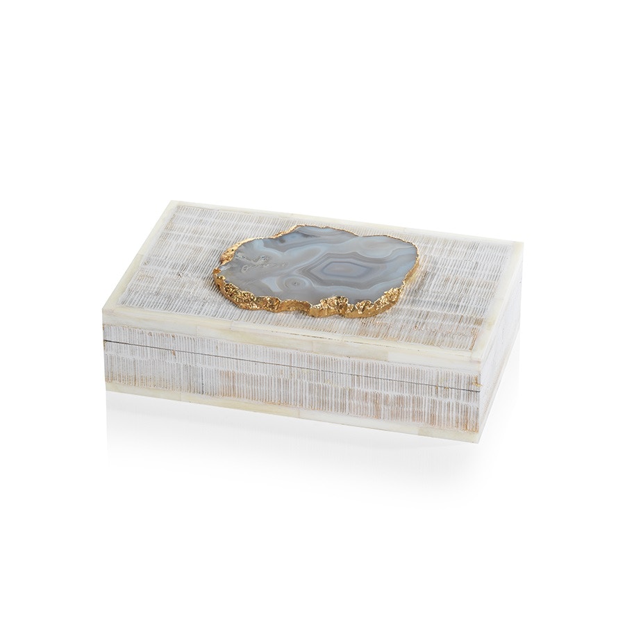 Bone & Agate Box