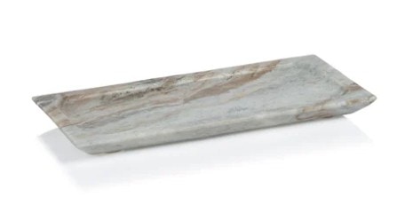  Arabescato Marble Tray 15.75 