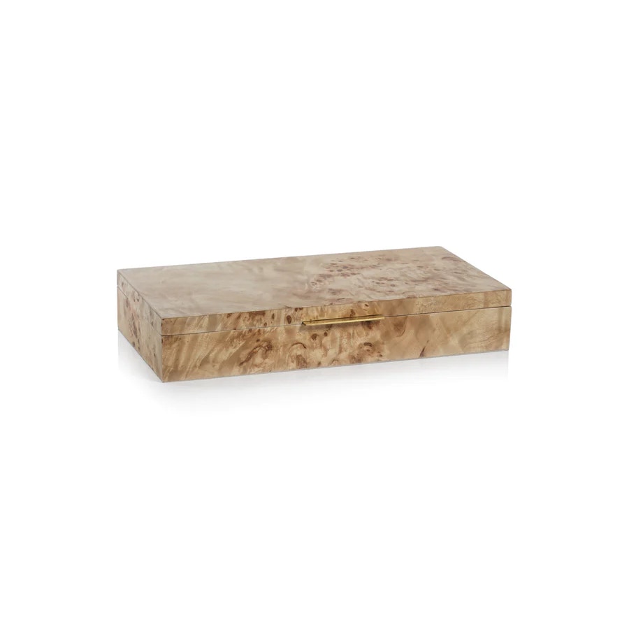  Burlwood Veneer Box 13X6.5X2.5 