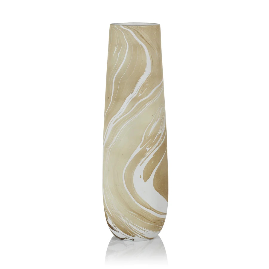 Natural Latte Mango Wood Marble Tall 