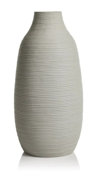  Delano Porcelain Vase- White 13.5-min. 2 