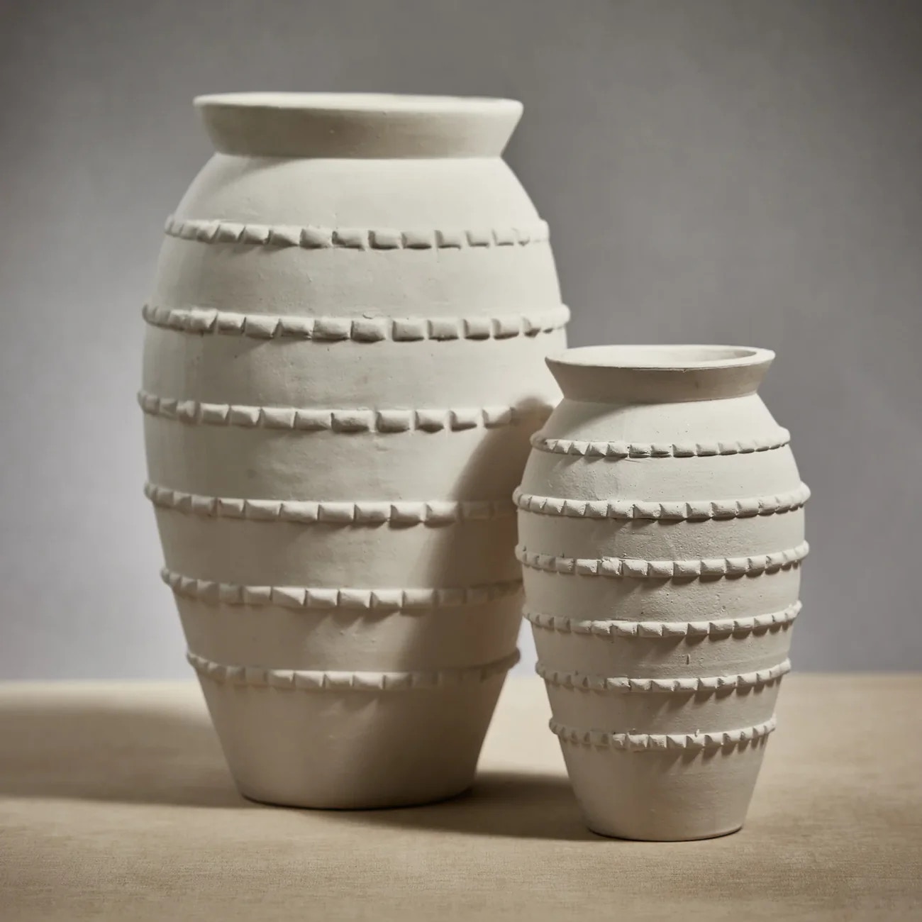  Santorini Natural White Vase large 