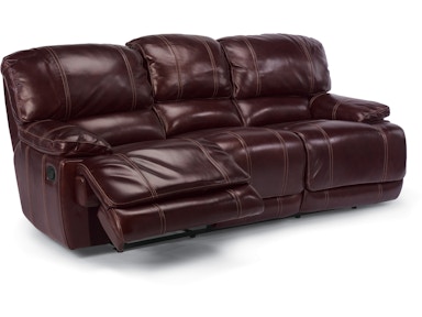 Flexsteel Furniture Woodchucks Fine Decor Flexsteel Relining Sofa In Leather 1250 62p
