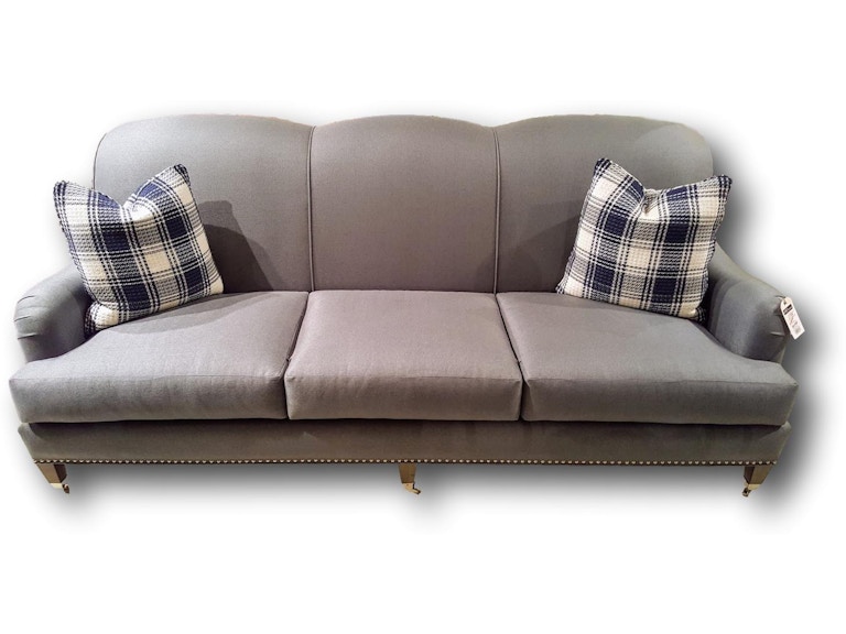 Heritage Furniture Outlet Living Room Sofa With Plaid Accent Pillows Heritage Furniture Outlet Sofa With Plaid Accent Pillows 1038 Burton James