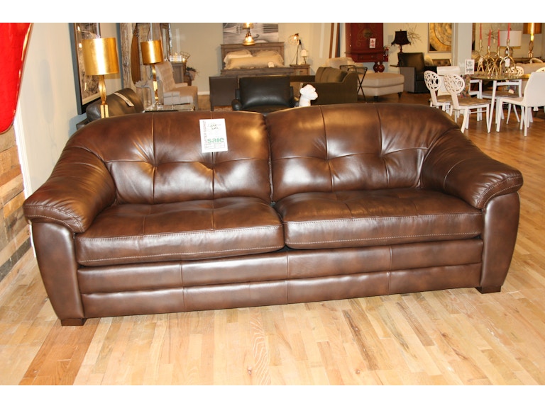 Reflections Furniture Outlet Living Room Leather Tufted Back Sofa Reflections Furniture Outlet Leather Tufted Back Sofa 5