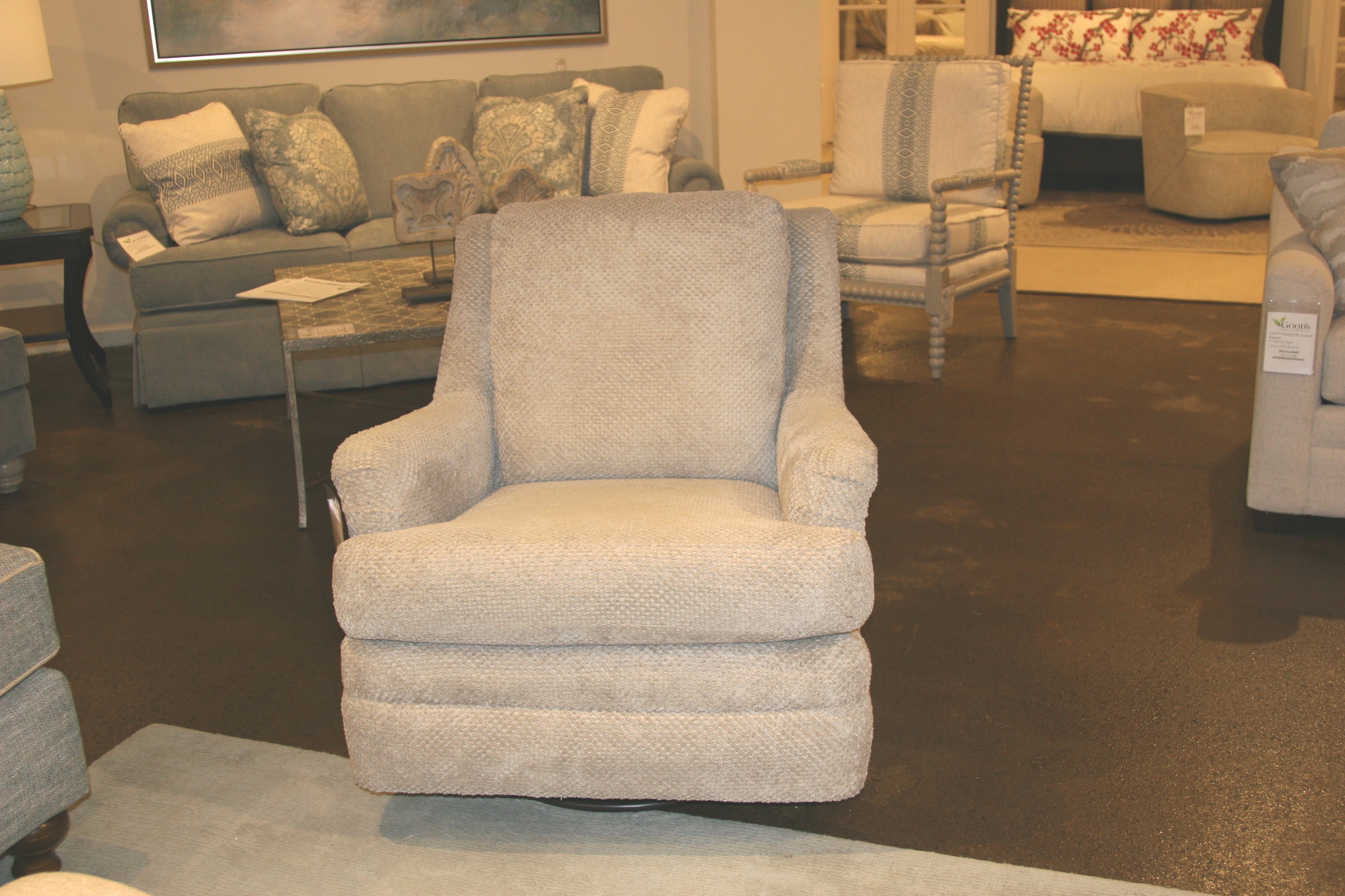 Craftmaster Swivel Glider Chair 084410SG-TUF-Clearance