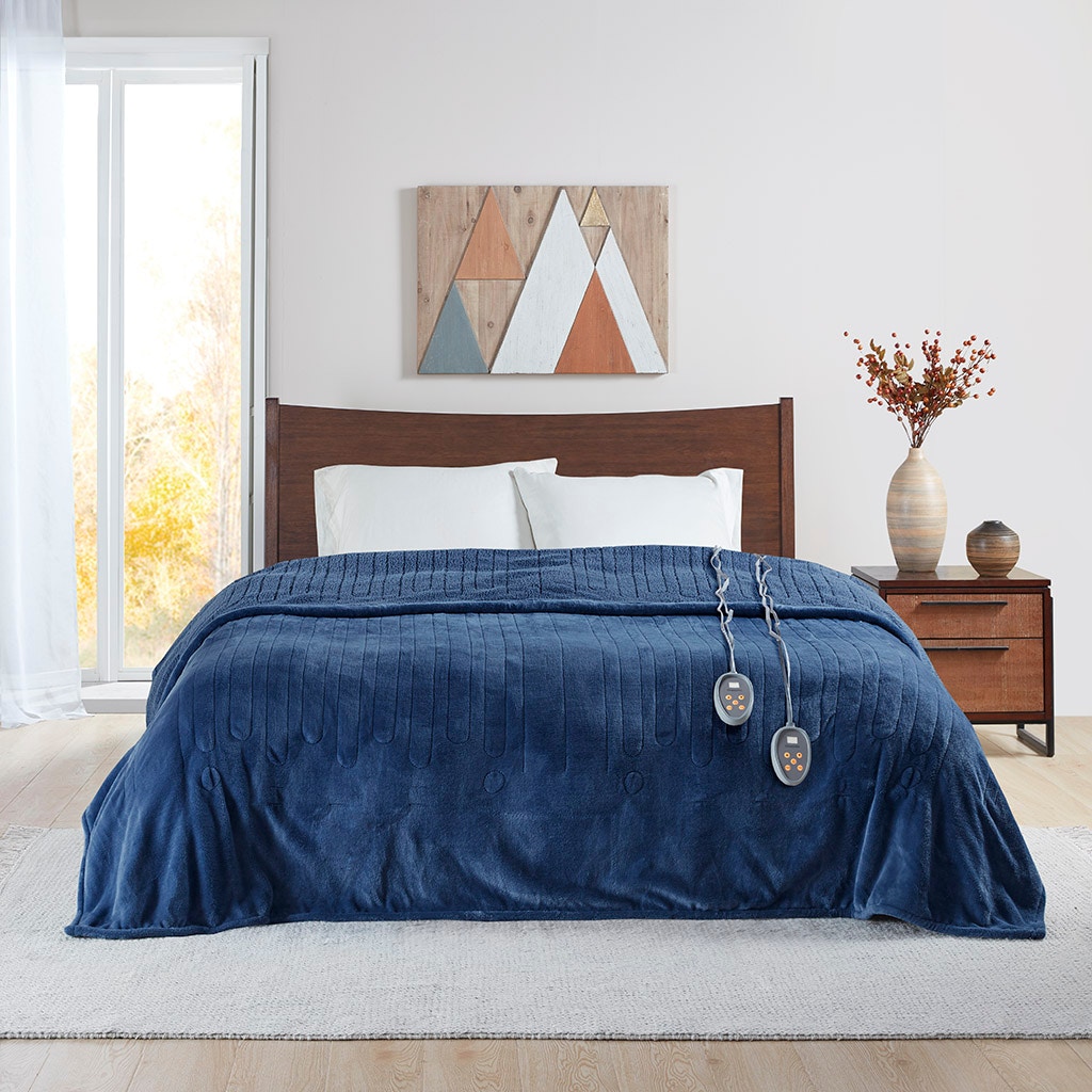 Hampton Hill Bedding Heated Microlight to Berber Blanket BR54-0646