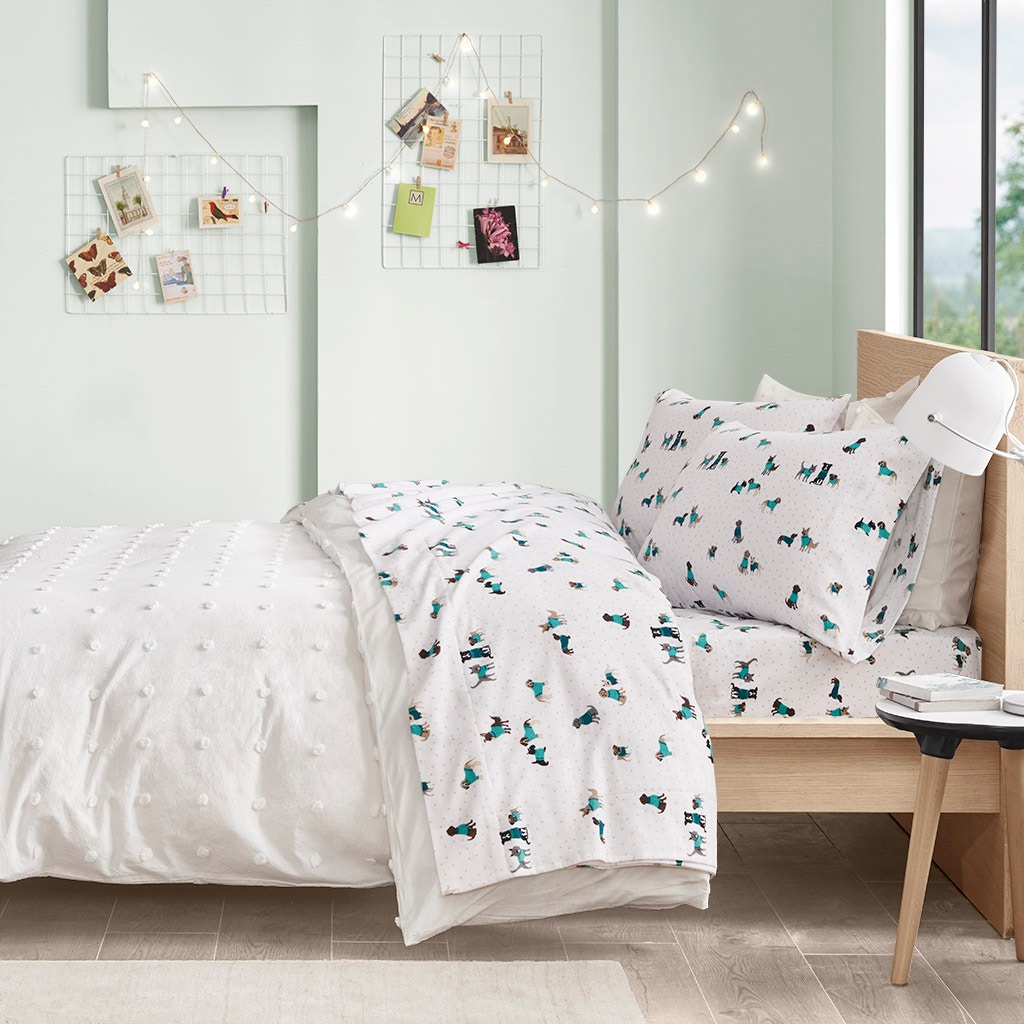 Hampton Hill Bedding Cozy Soft Cotton Novelty Print Flannel Sheet Set ID20-1753