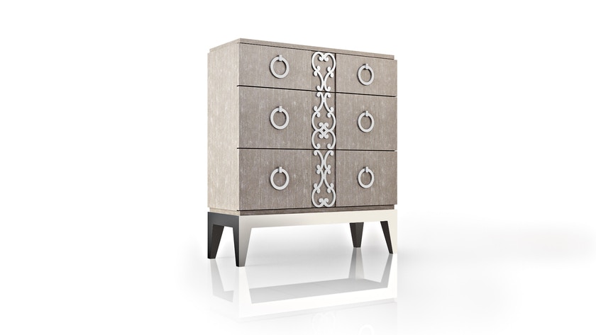 Habersham Furniture 17 2710 Bedroom 3 Drawer Chest With Scrollwork