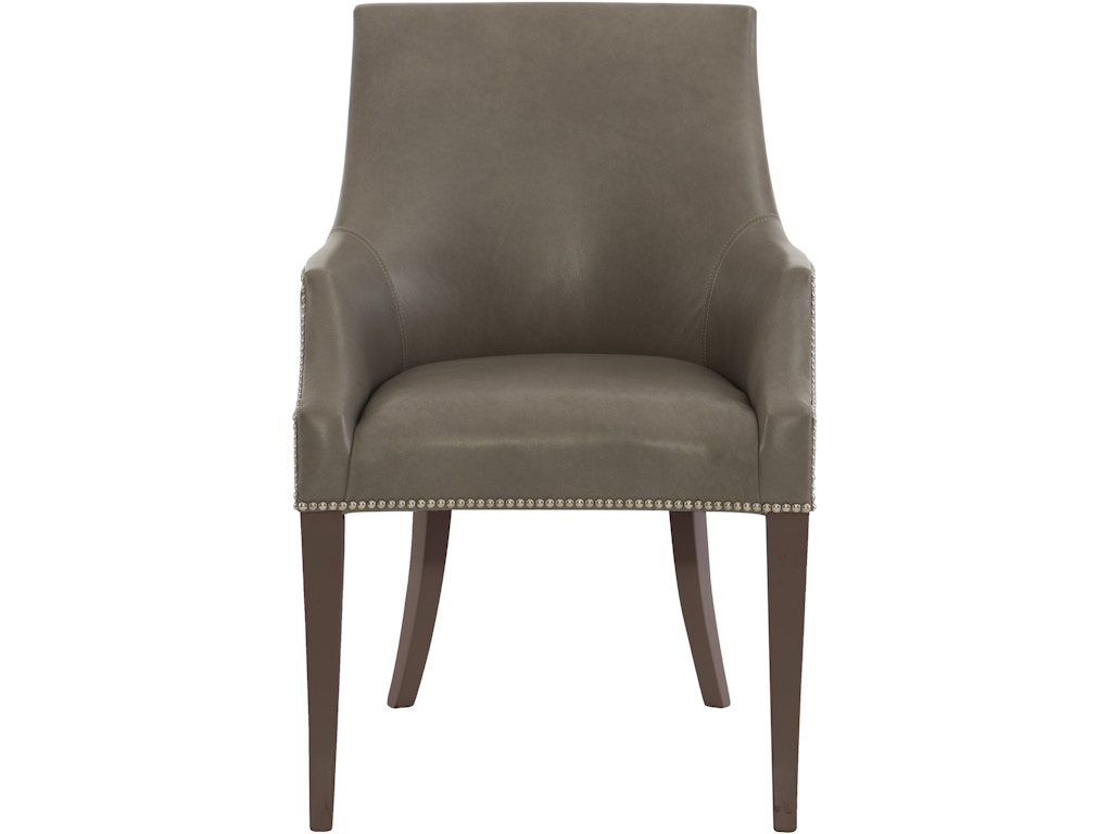 Bernhardt Interiors 348 42wl Dining Room Keeley Leather Dining Chair