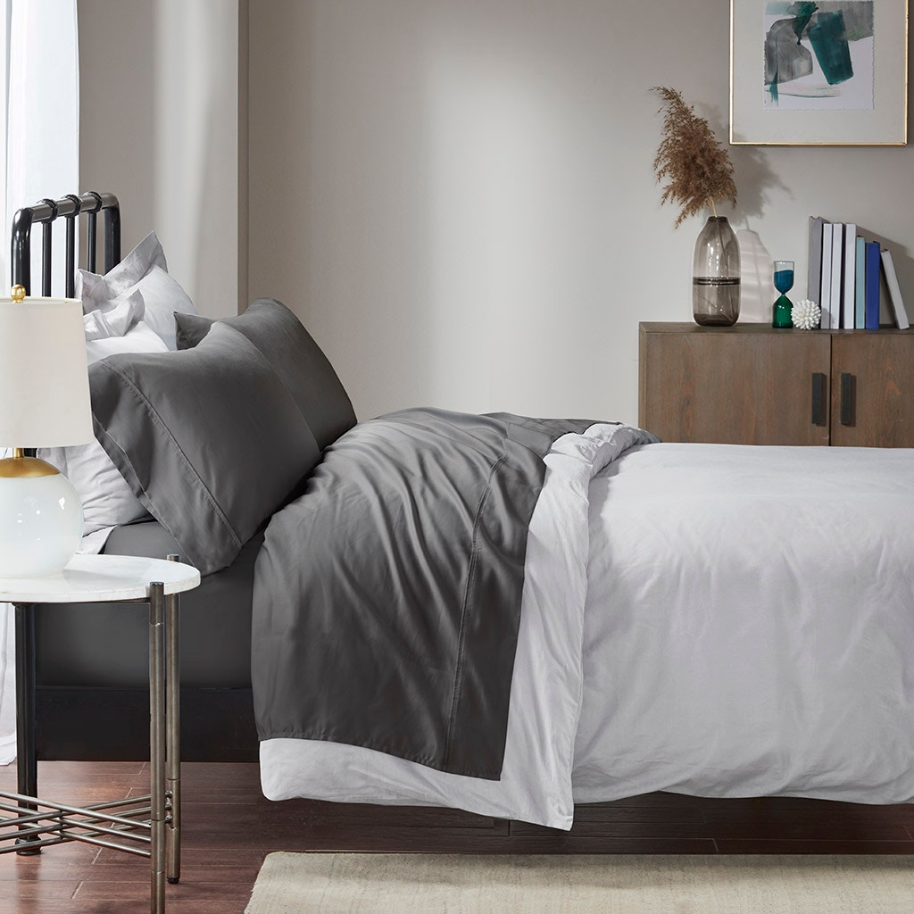 Hampton Hill Bedding 1500 Thread Count Cotton Blend 4 PC Sheet Set MP20-6404