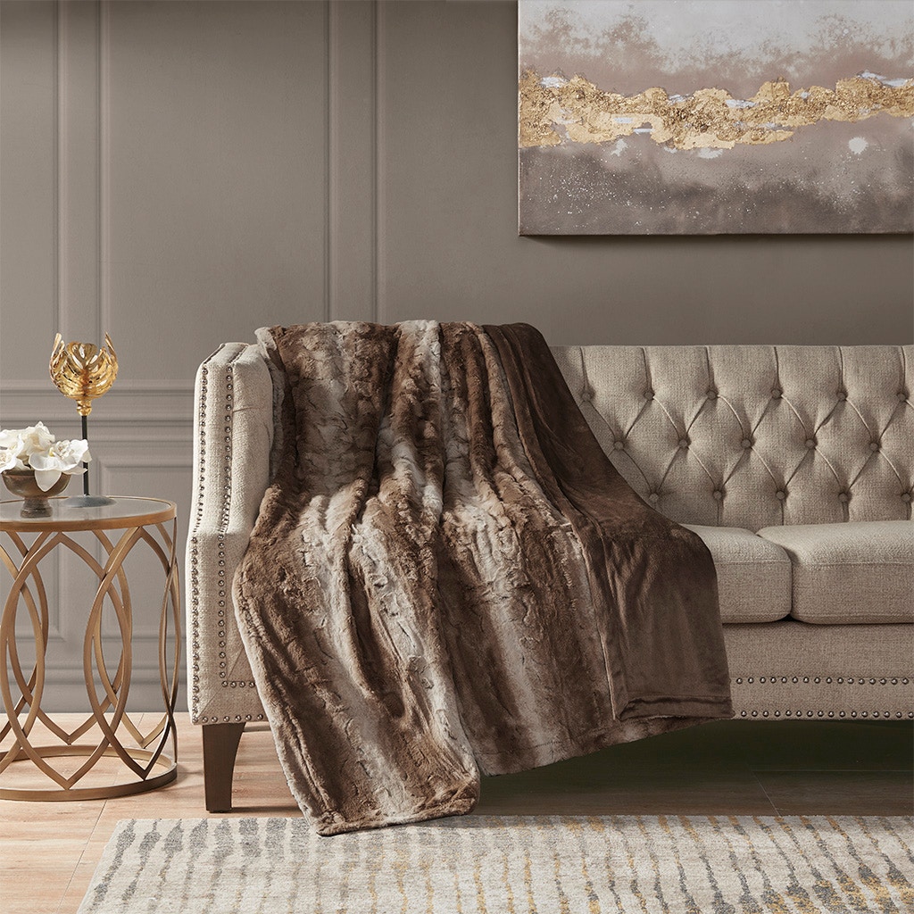 Hampton Hill Bedding Zuri Oversized Faux Fur Throw MP50-1911