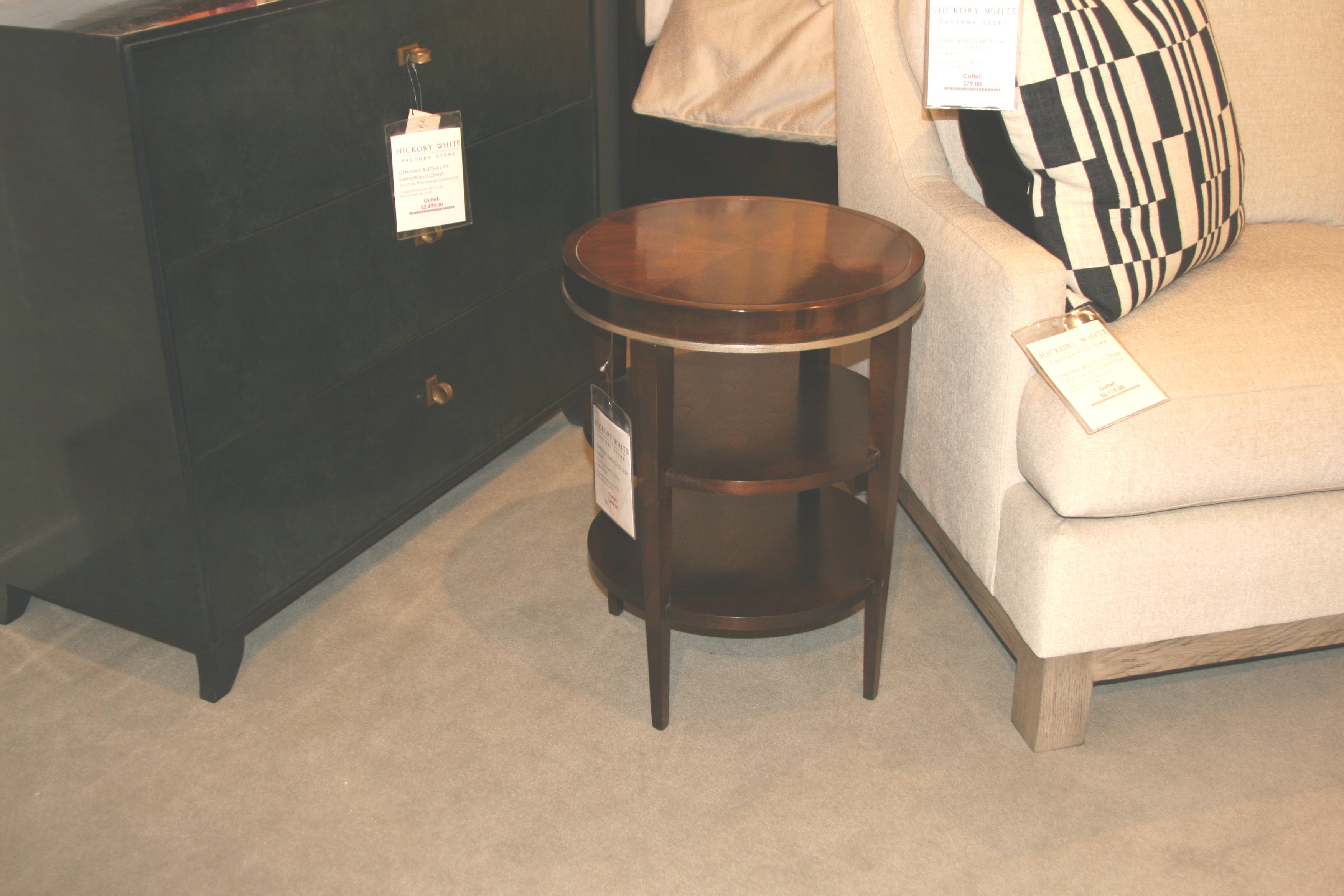 Hickory White Classic Modern Side Table &443-22-00-Outlet