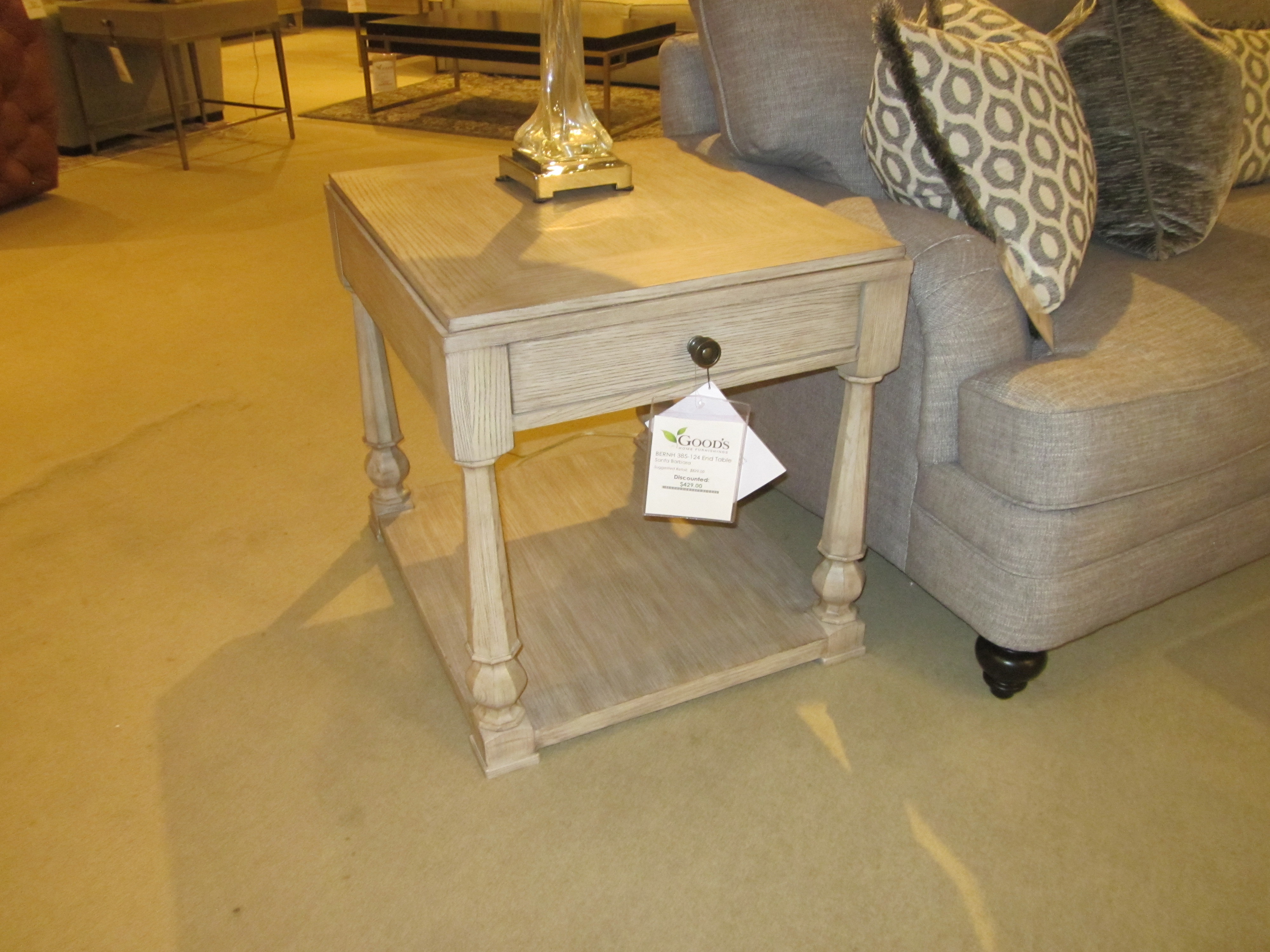 Bernhardt 385 124 Clearance Living Room Santa Barbara End Table