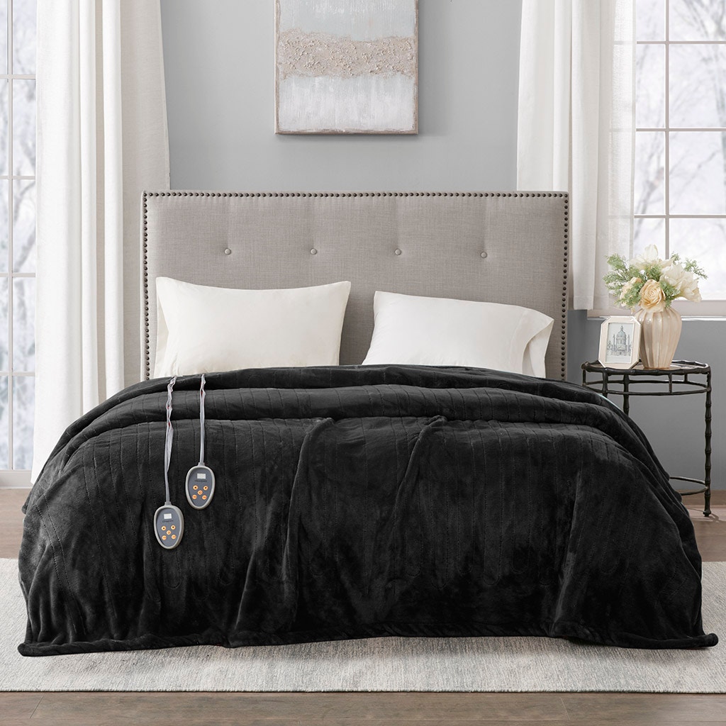 Hampton Hill Bedding Heated Plush Blanket BR54-0907