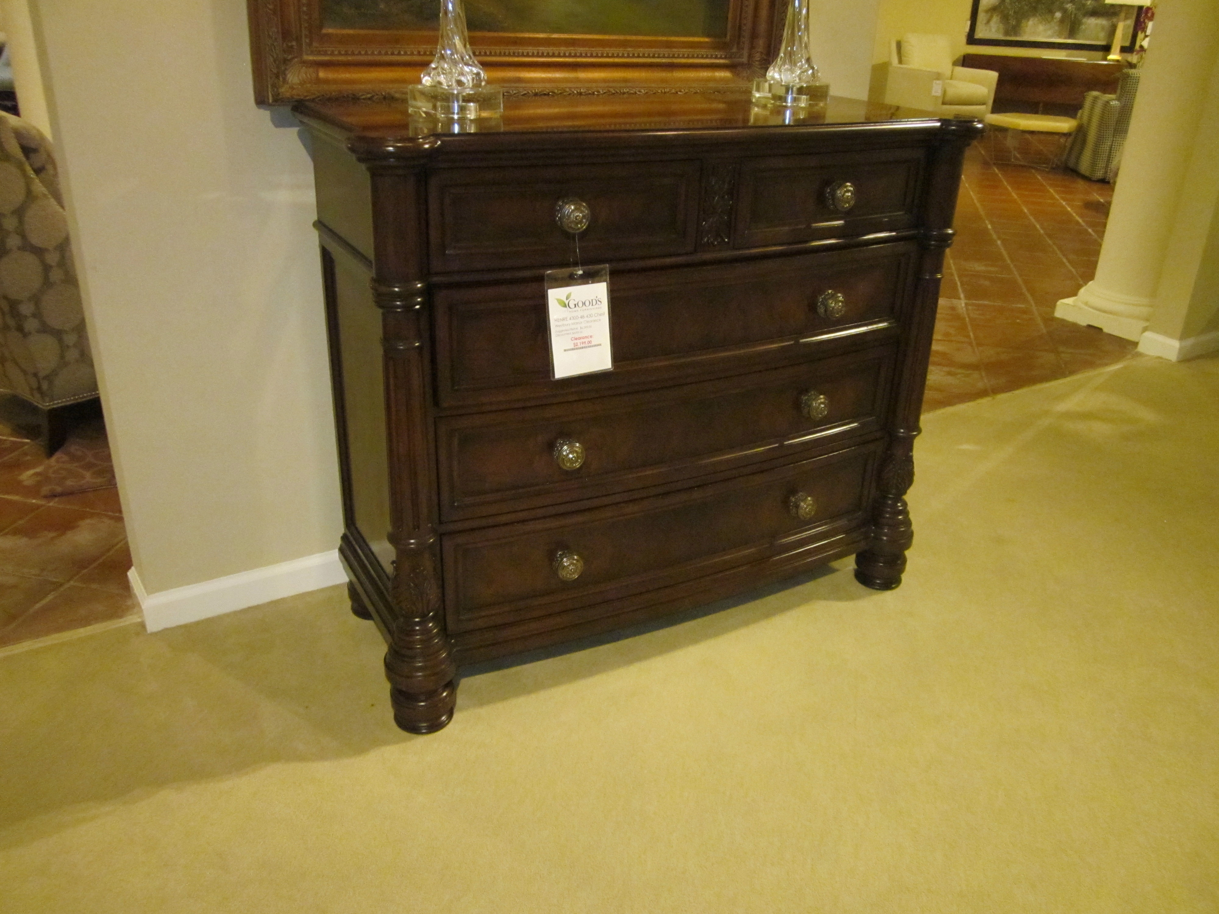 Henredon Furniture 4300-48-430-Clearance Bedroom Westbury ...