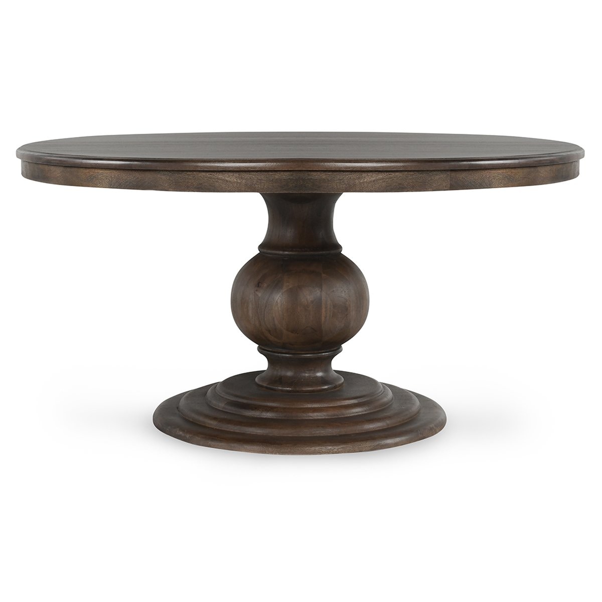 Classic Home Brookside Wood 60 Round Dining Table Cocoa Brown 51011885