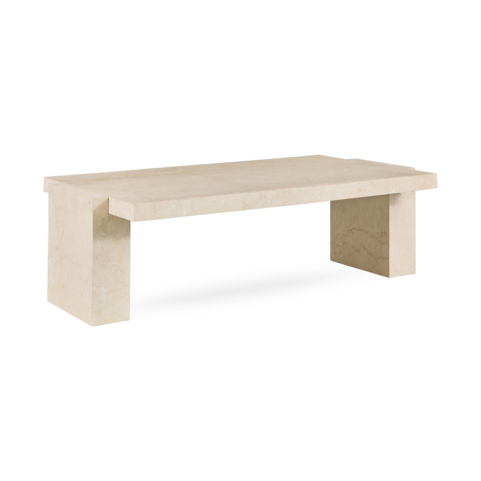Classic Home Rizza Marble Rectangle Coffee Table - Cream 51012034