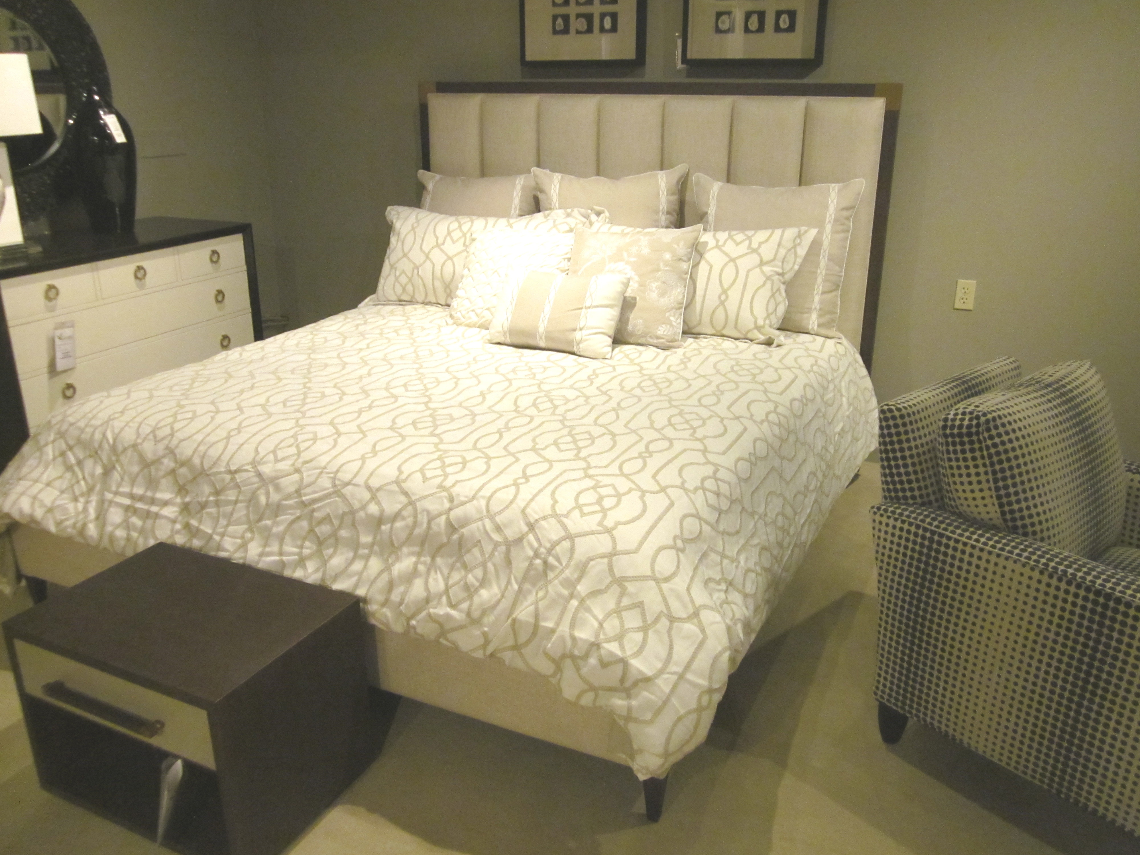 Theodore Alexander Furniture Studio Bed And Nightstand Group 2 Piece Bedroom Set