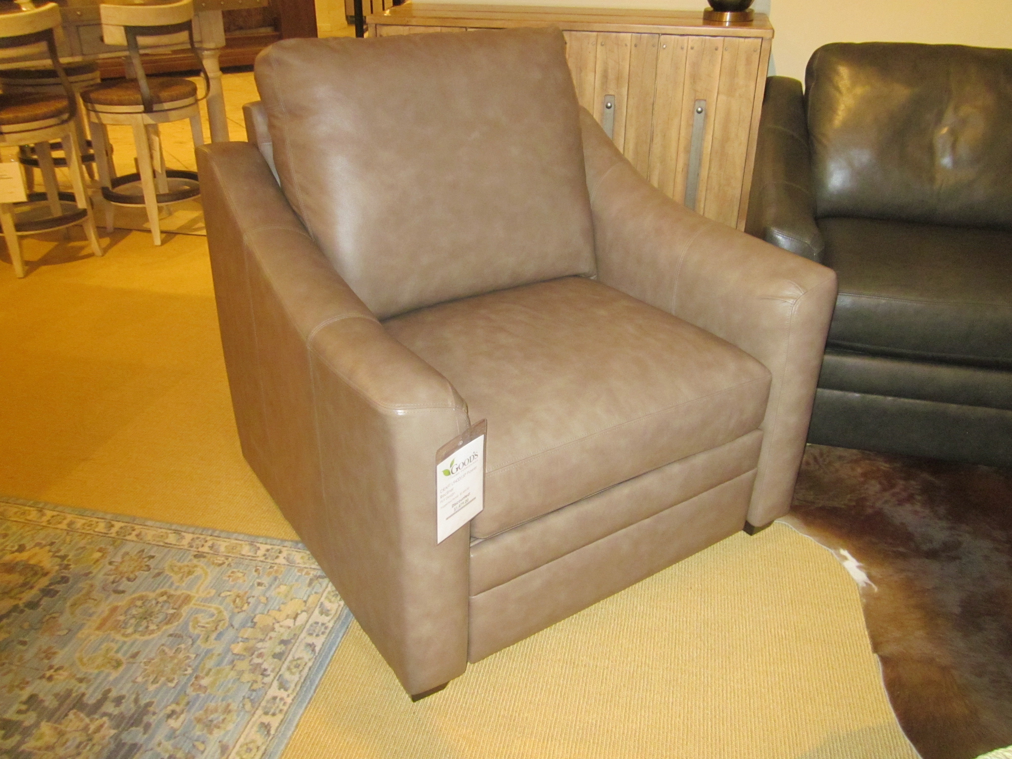 Leather recliner online clearance