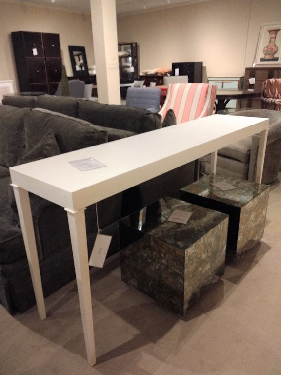 CTH Sherrill Occasional 60C 7218 C9 Outlet Living Room Console Table With Square Tapered Legs