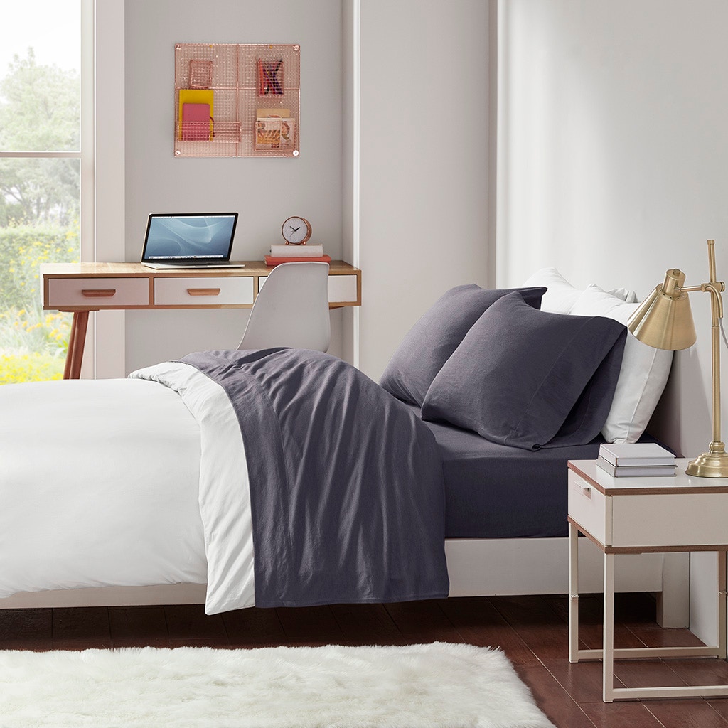 Hampton Hill Bedding Cotton Blend Jersey Knit All Season Sheet Set ID20-1249