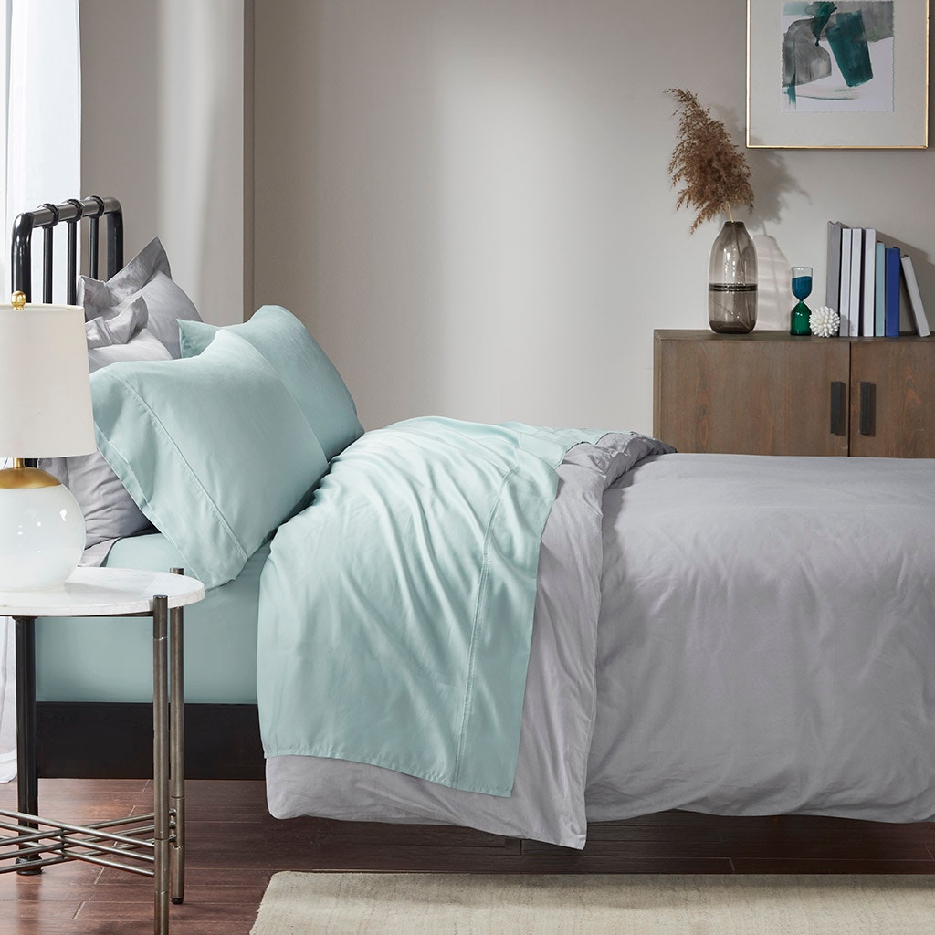 Hampton Hill Bedding 1500 Thread Count Cotton Blend 4 PC Sheet Set MP20-4855