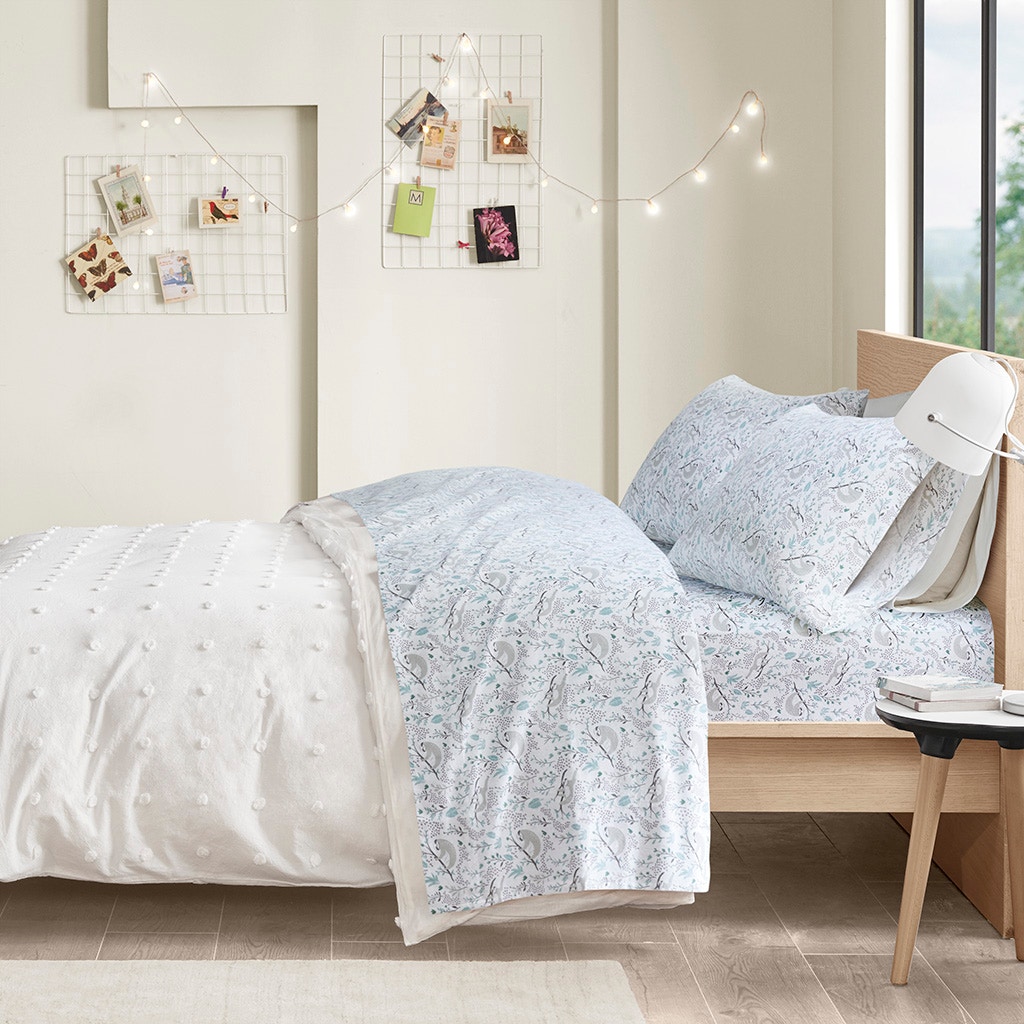 Hampton Hill Bedding Cozy Soft Cotton Novelty Print Flannel Sheet Set ID20-2044