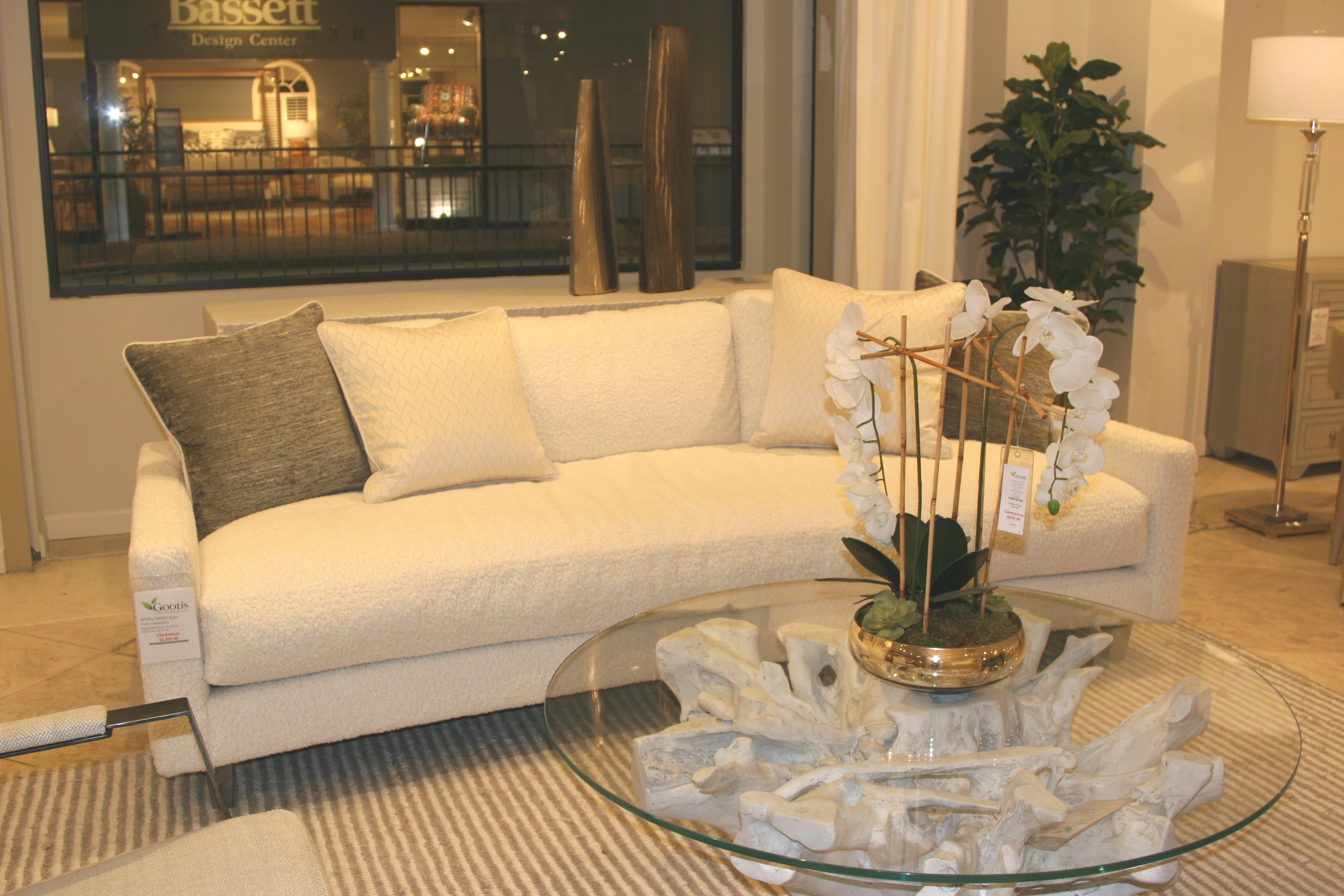 Bernhardt Interiors N9907Clearance Living Room Carli Sofa