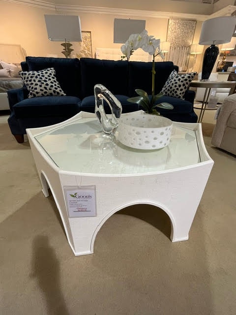 Hickory White Trellis Tollie Cocktail Table 263-10-Clearance