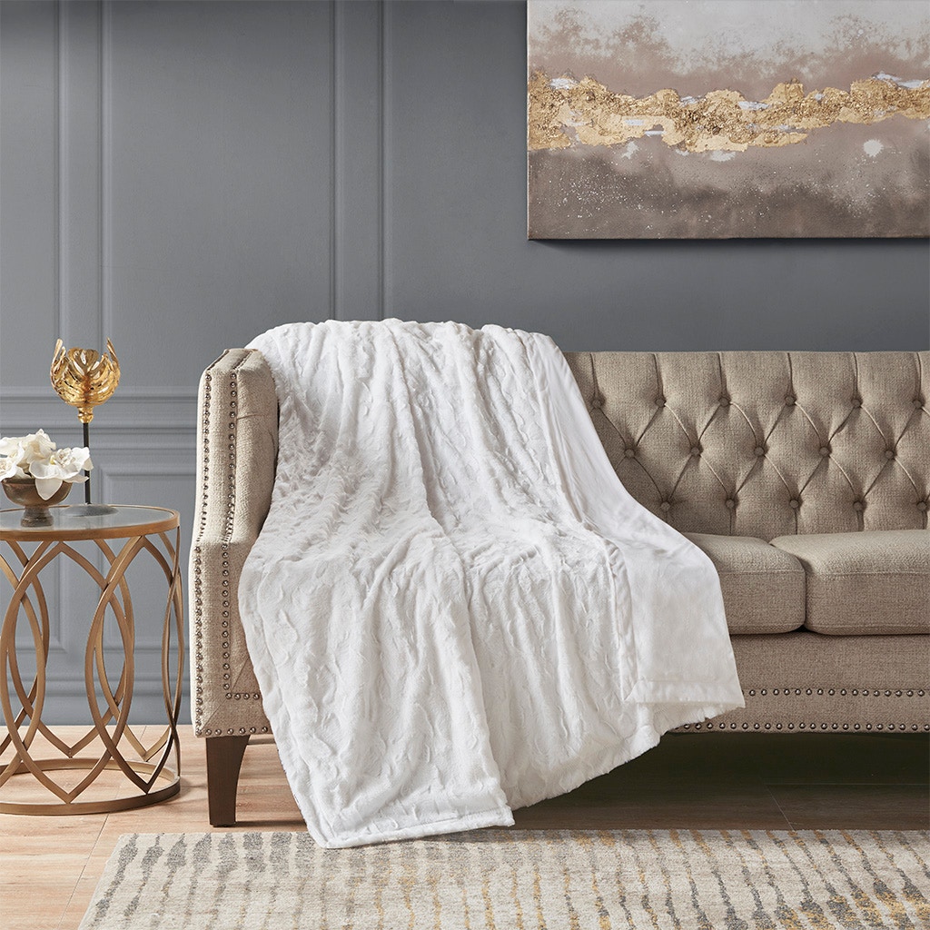 Hampton Hill Bedding Zuri Oversized Faux Fur Throw MP50-7191