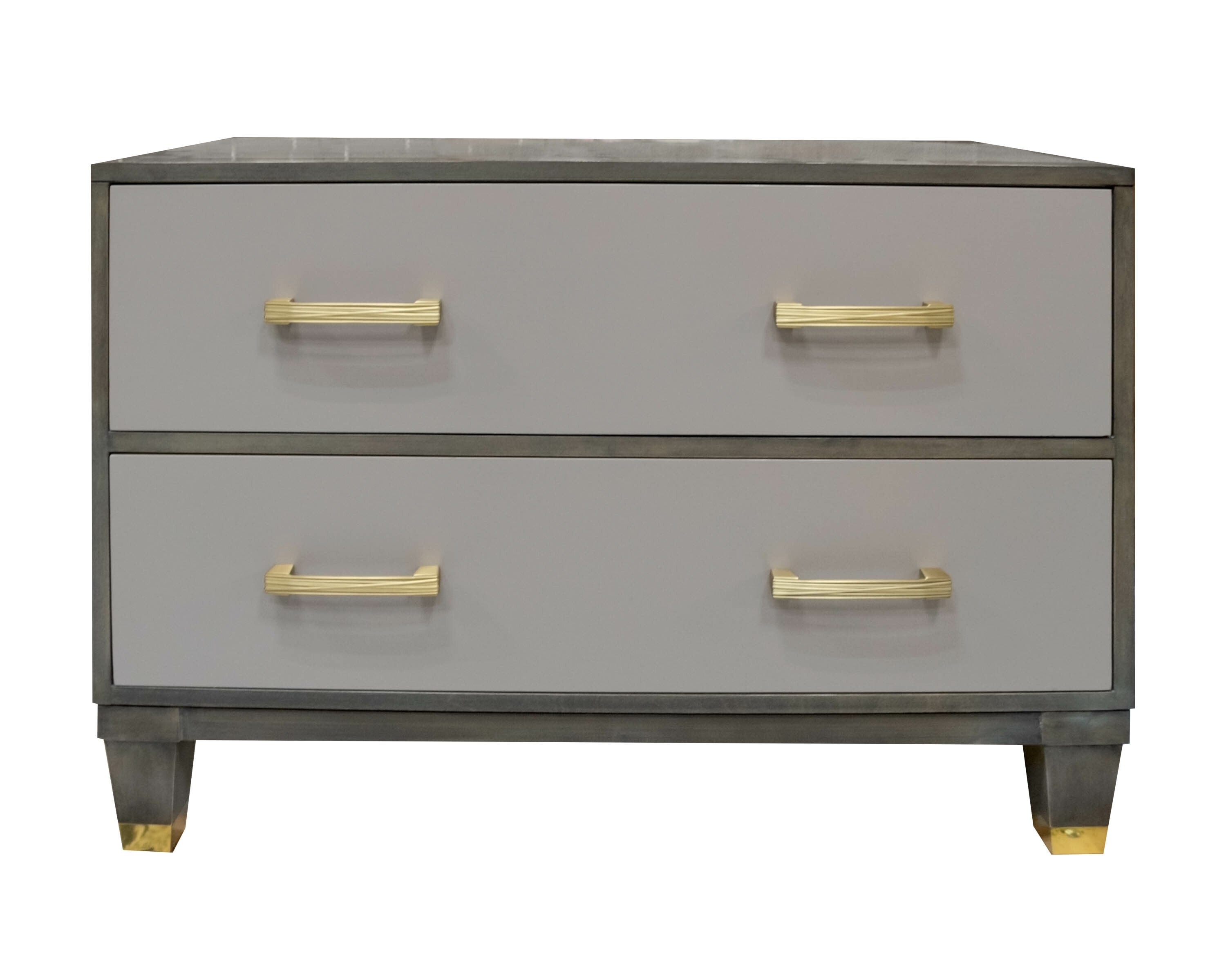 Kindel Furniture Facets 36 Low Chest/ Nightstand, Two Drawer 68-5-DW1-DW1-BF1