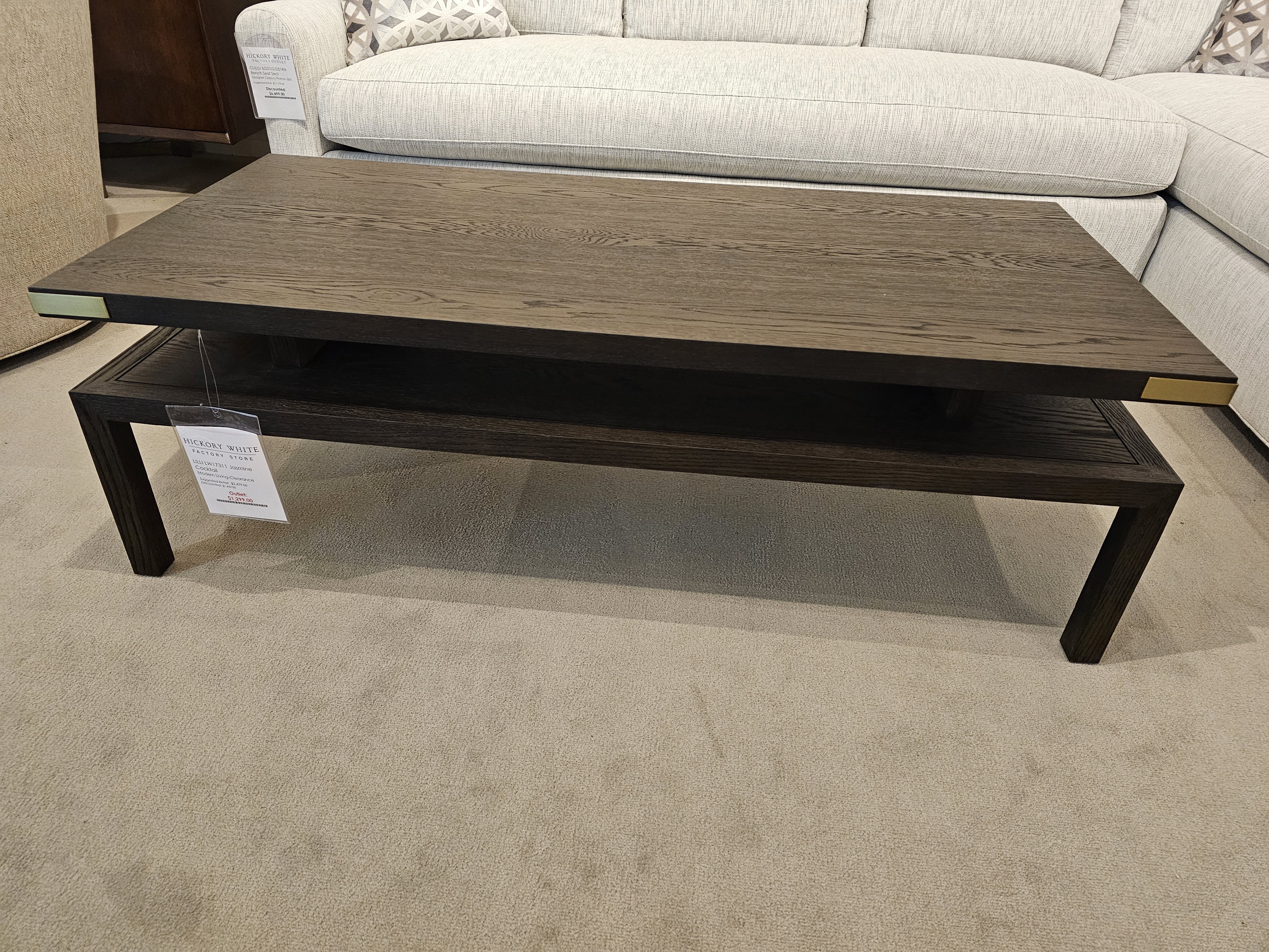 Lillian August for Hickory White Modern Living Jasmine Cocktail Table LW17311-Clearance