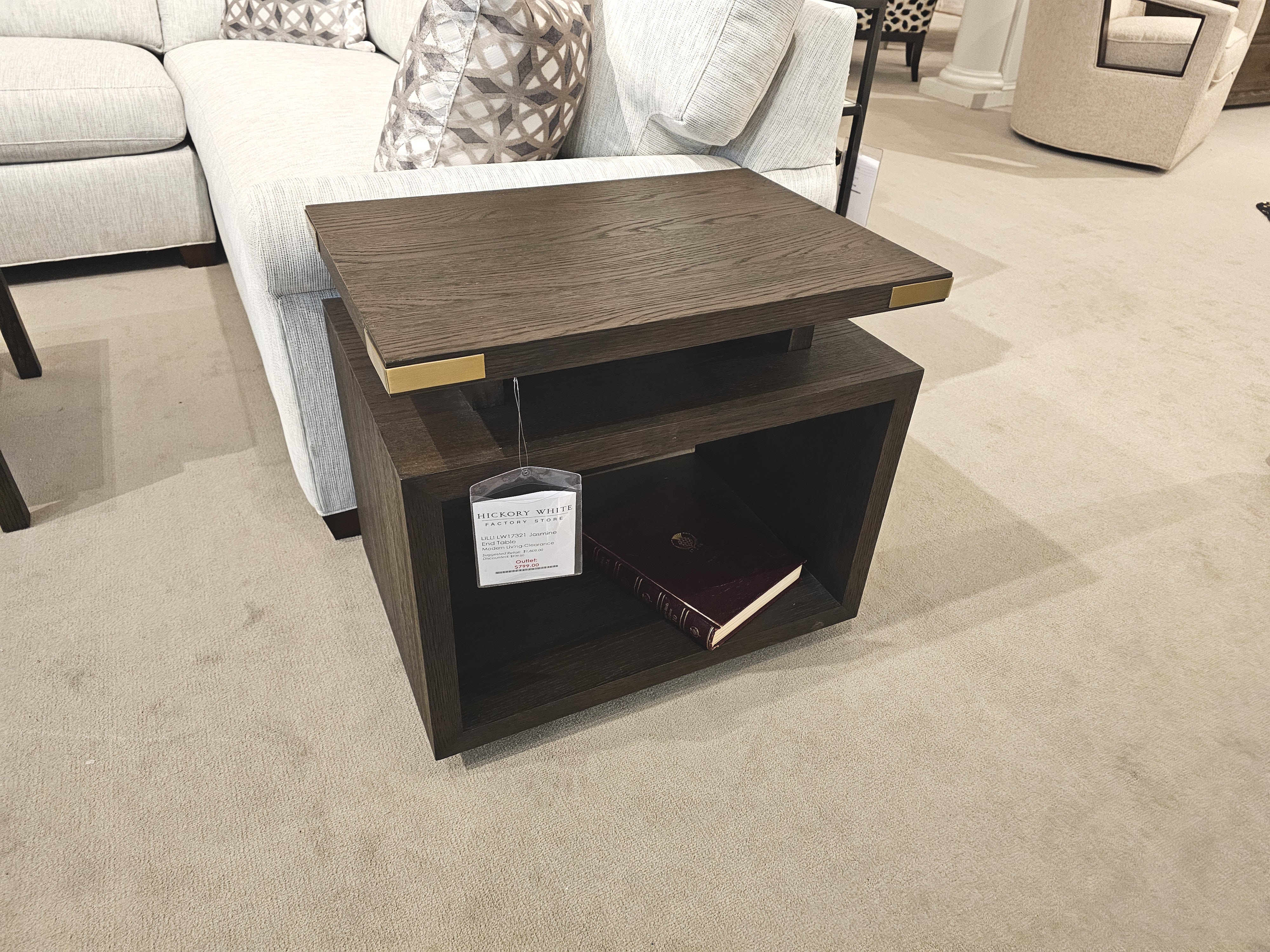 Lillian August for Hickory White Modern Living Jasmine End Table LW17321-Outlet