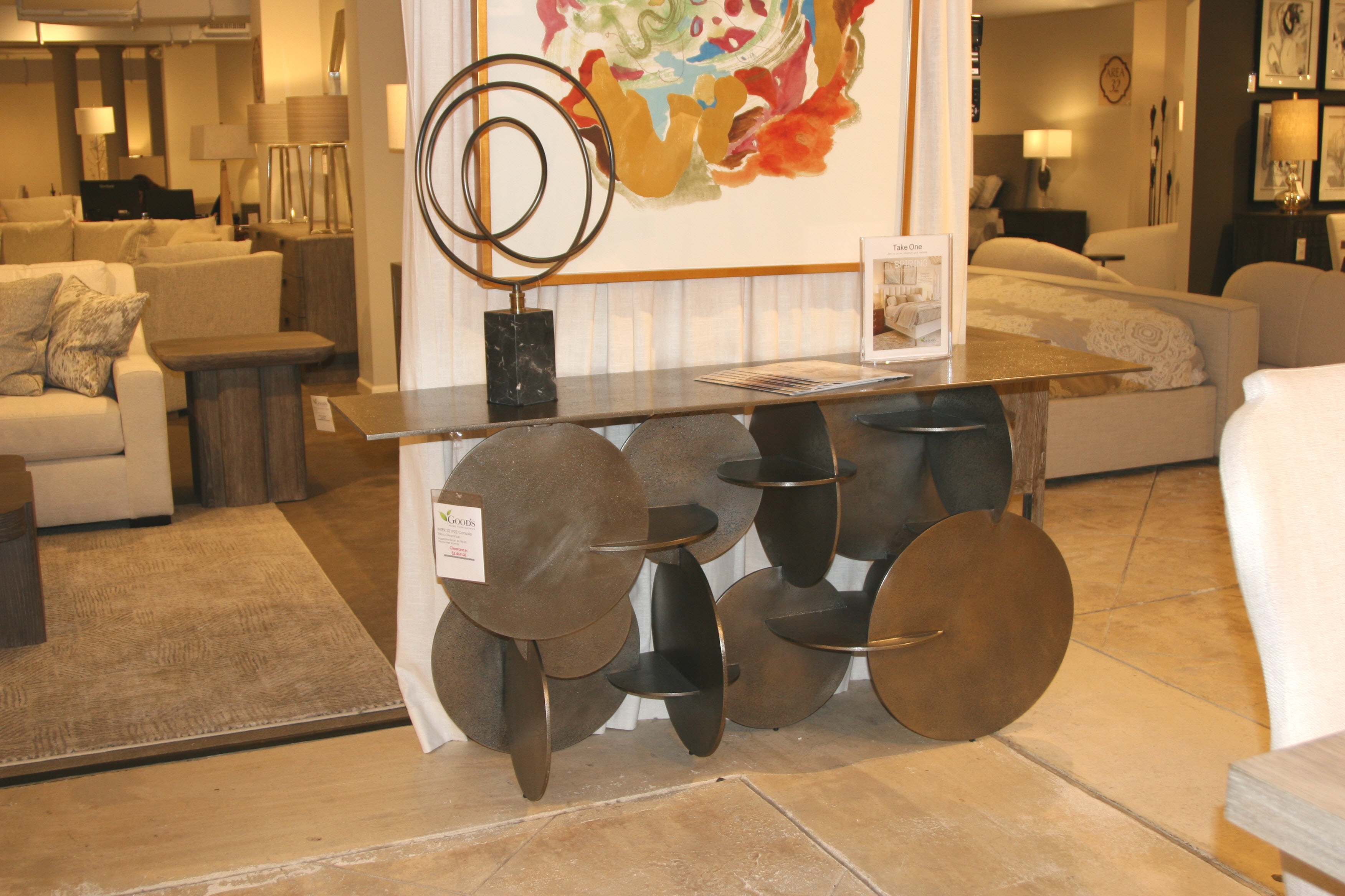 Bernhardt Interiors Tribus Console 321922-Clearance