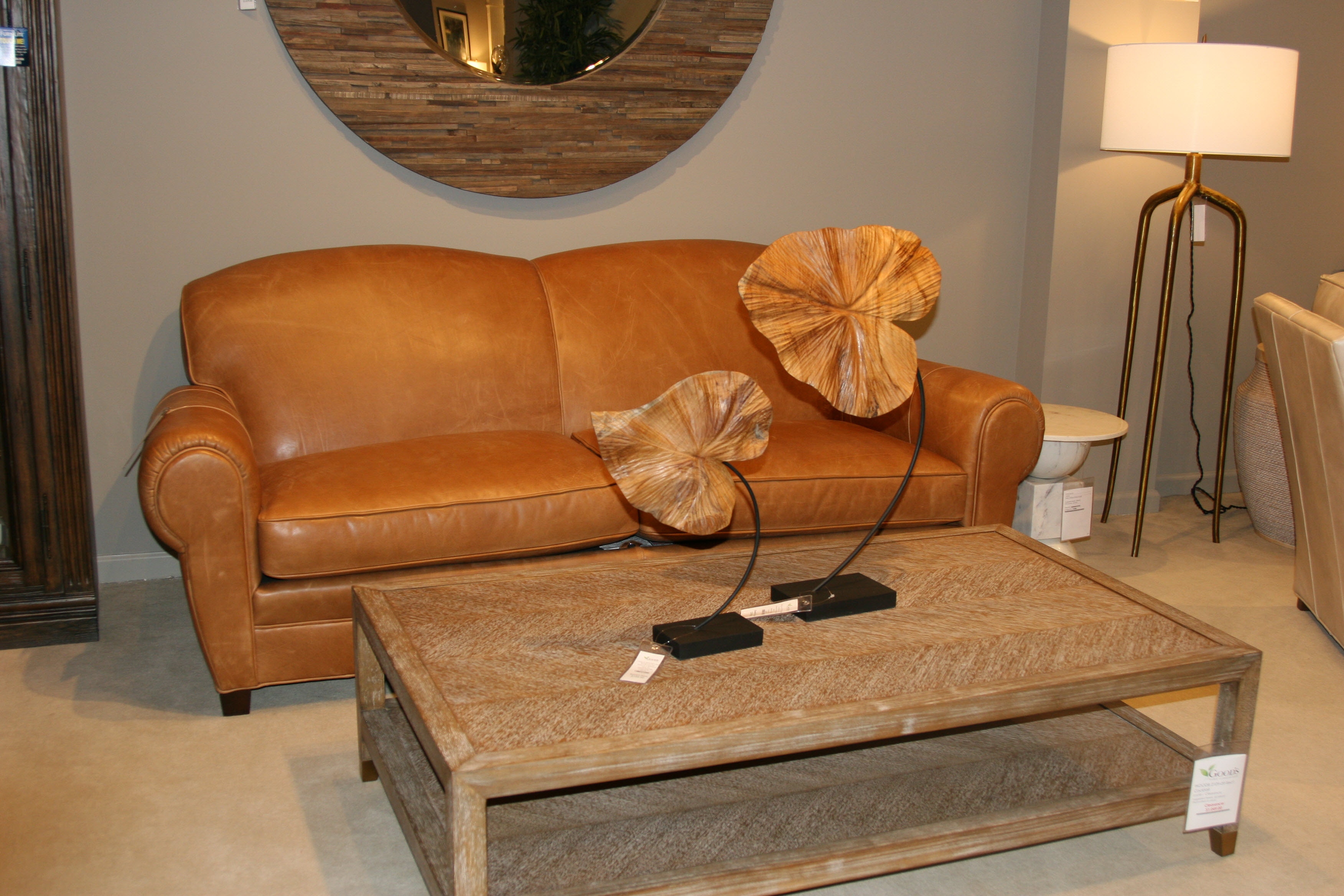 Whittemore Sherrill Leather Sofa 247-03-Clearance