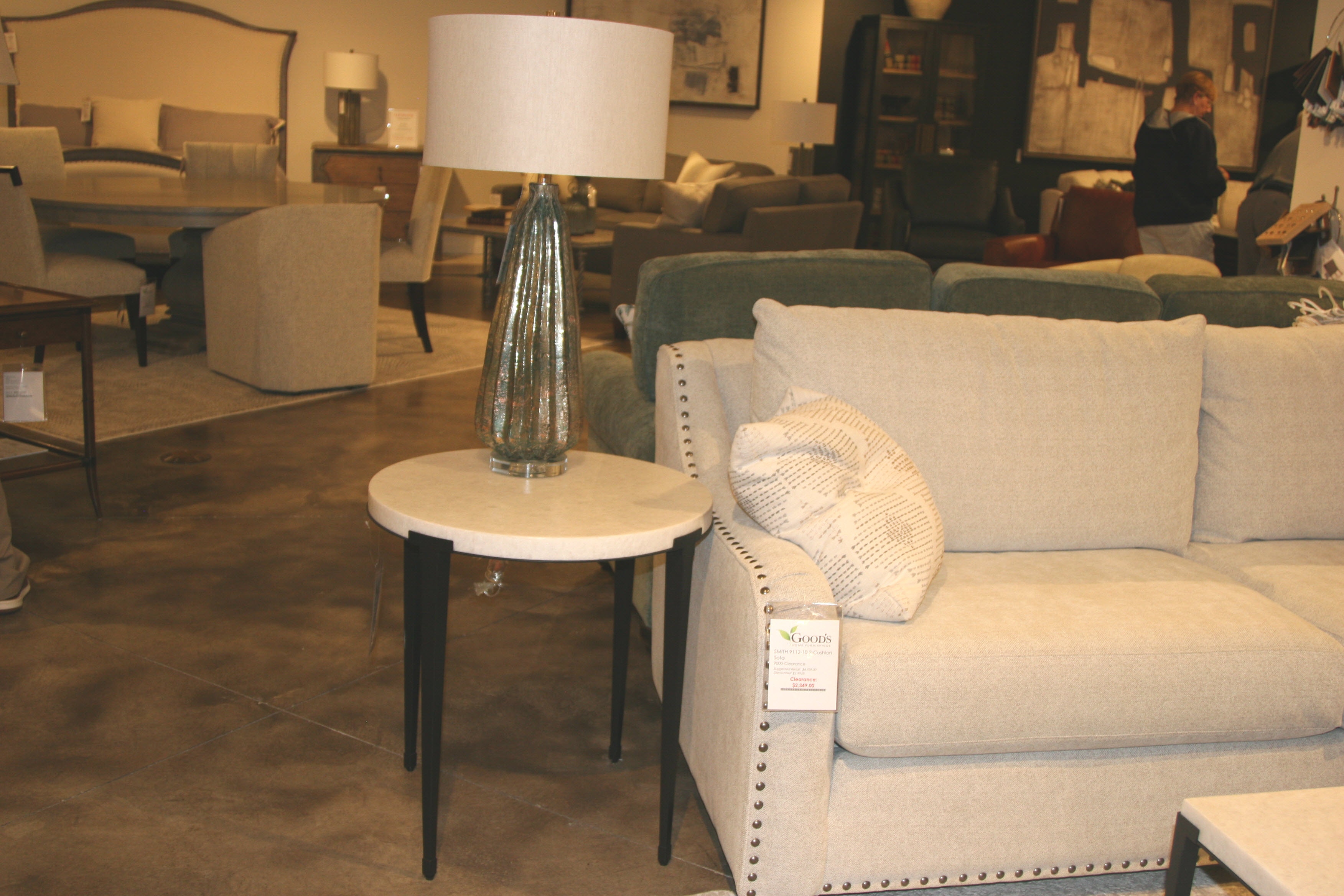 Universal Furniture Coalesce End Table with Stone Top U301811-Clearance