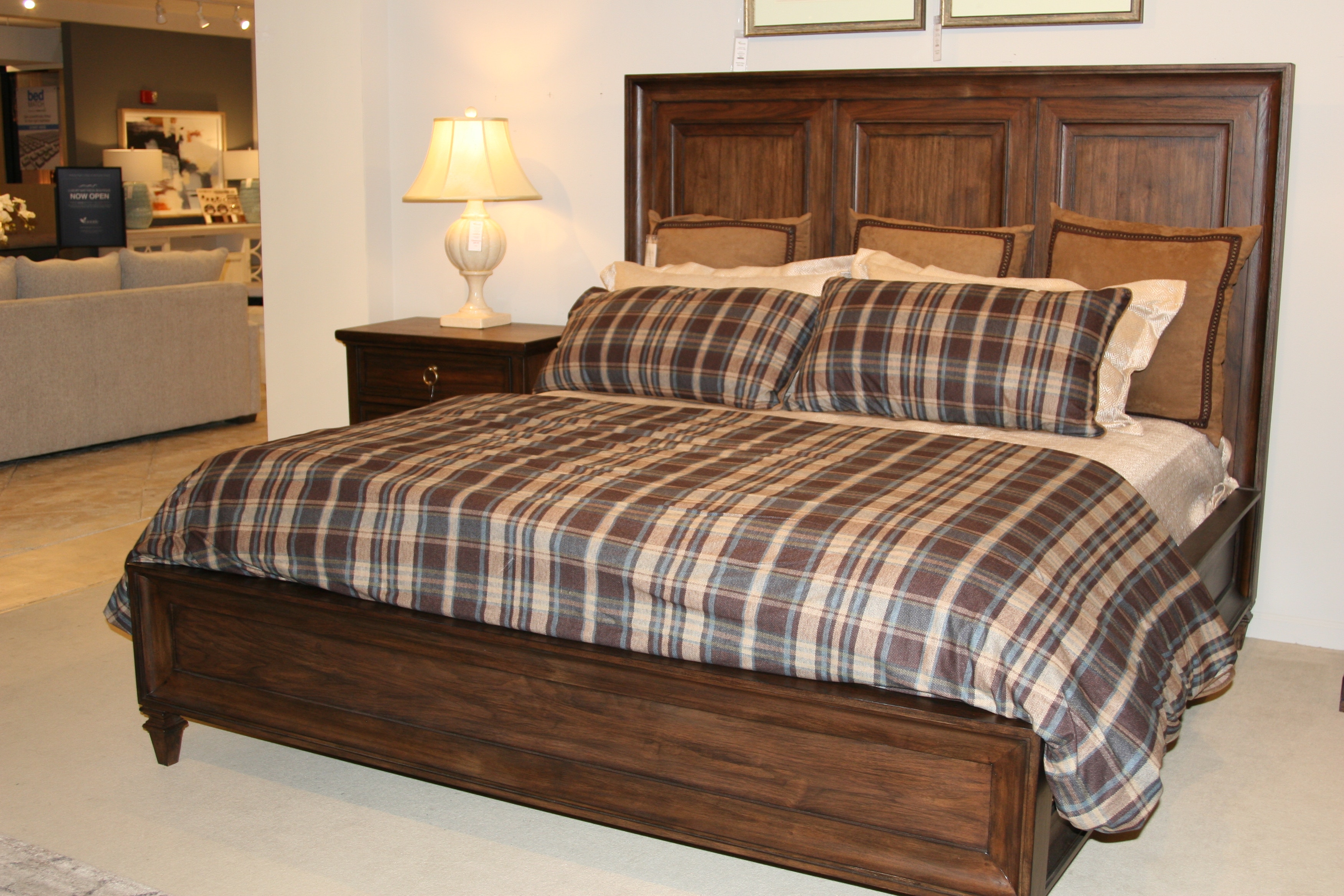 Hampton Hill Bedding Hadley Plaid 7 Piece King Bed Set WR10-420-Clearance