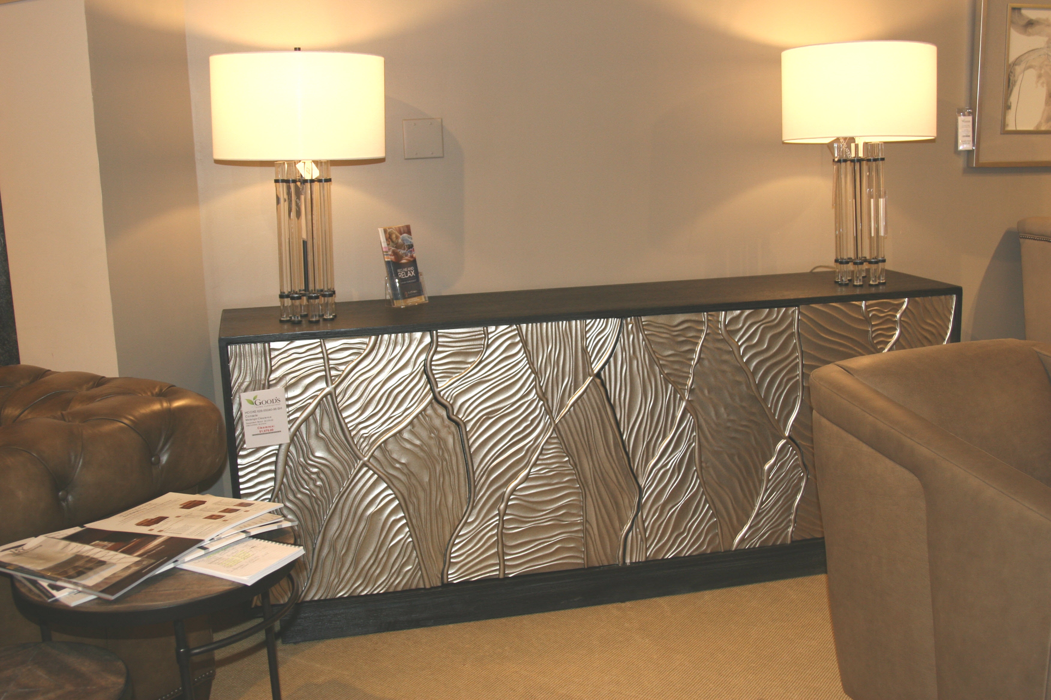 Hooker Furniture Melange Entertainment Console 628-55040-99-Clearance