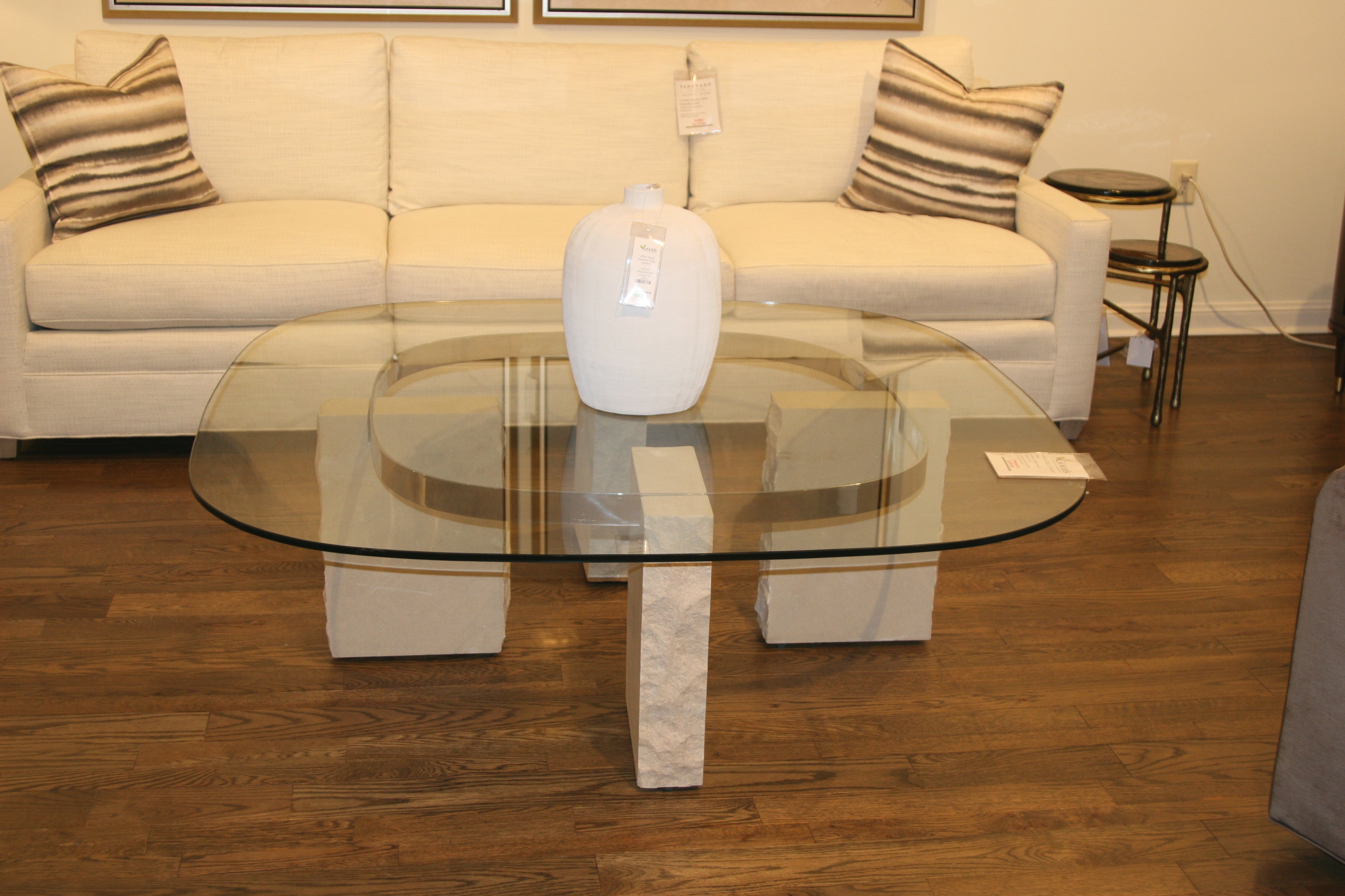 Vanguard Harper Cocktail Table with Glass Top 7001C-Outlet