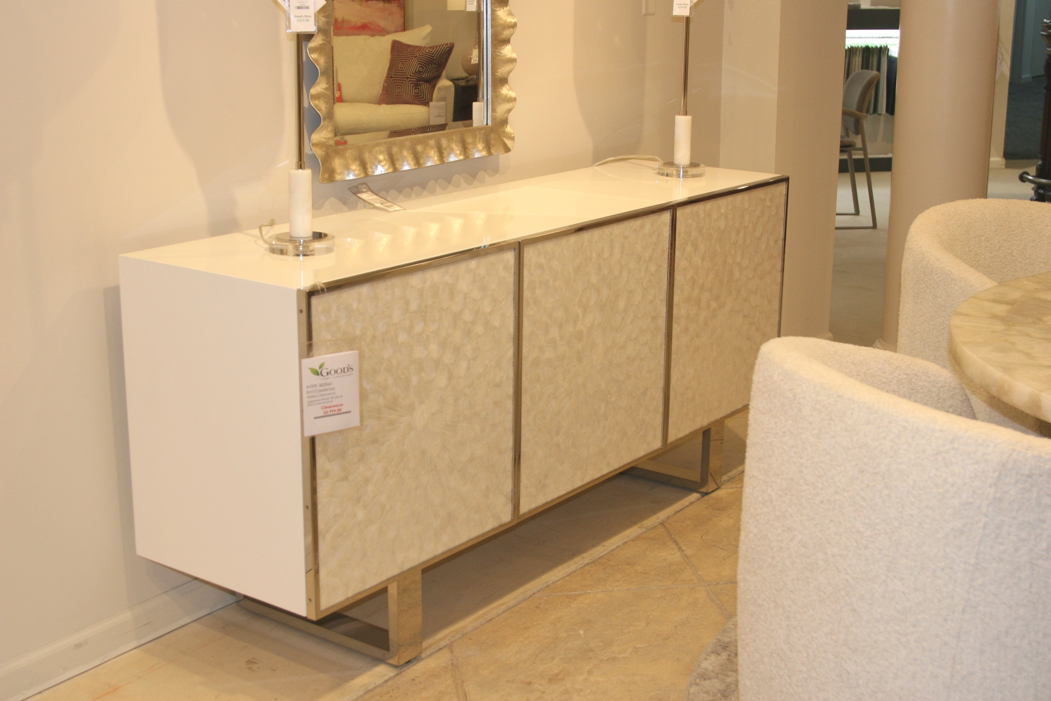 Bernhardt Interiors Helios Entertainment Center/Credenza 382860-Clearance