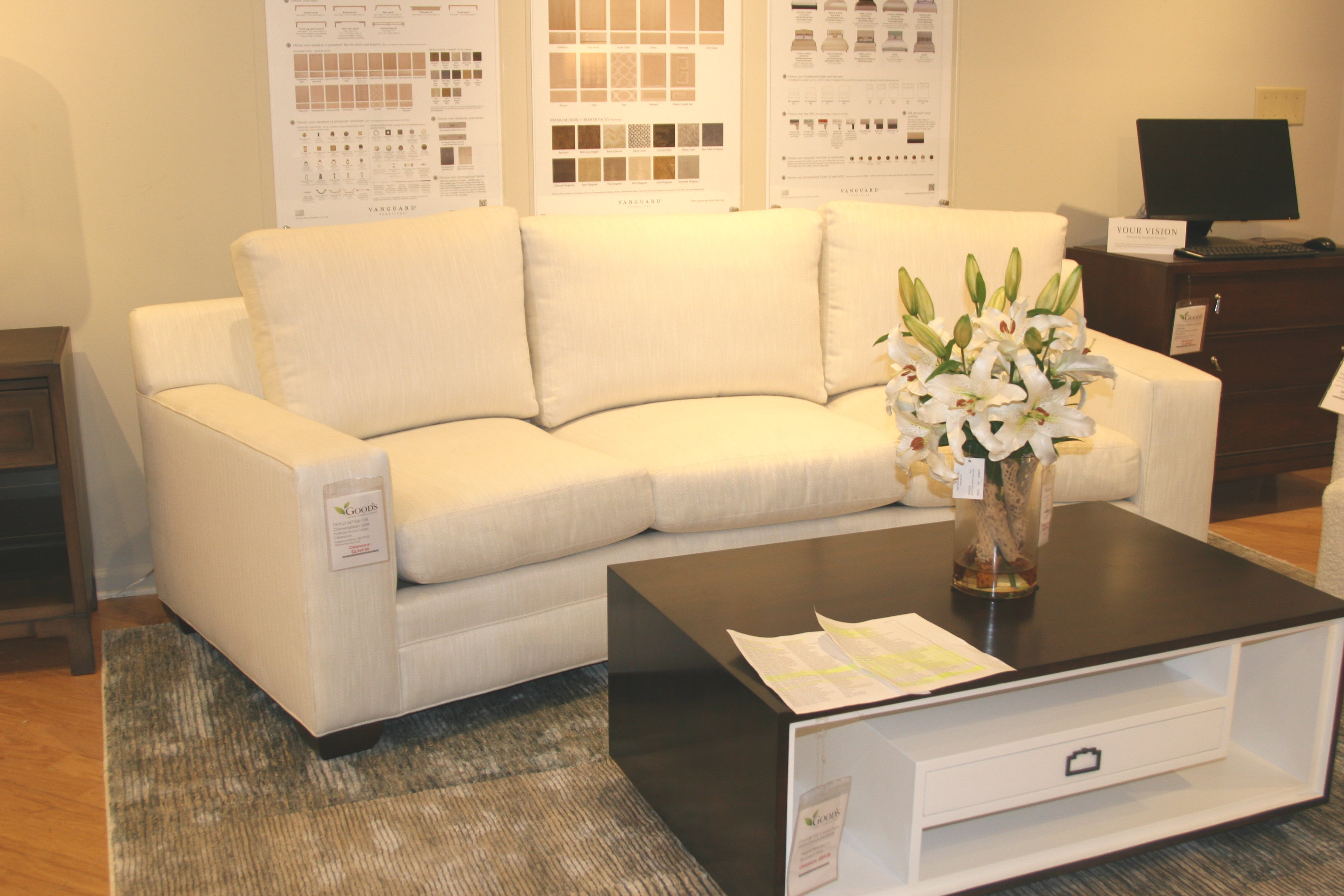 Taylor King Portfolio Conversation Sofa S47106-118-Clearance