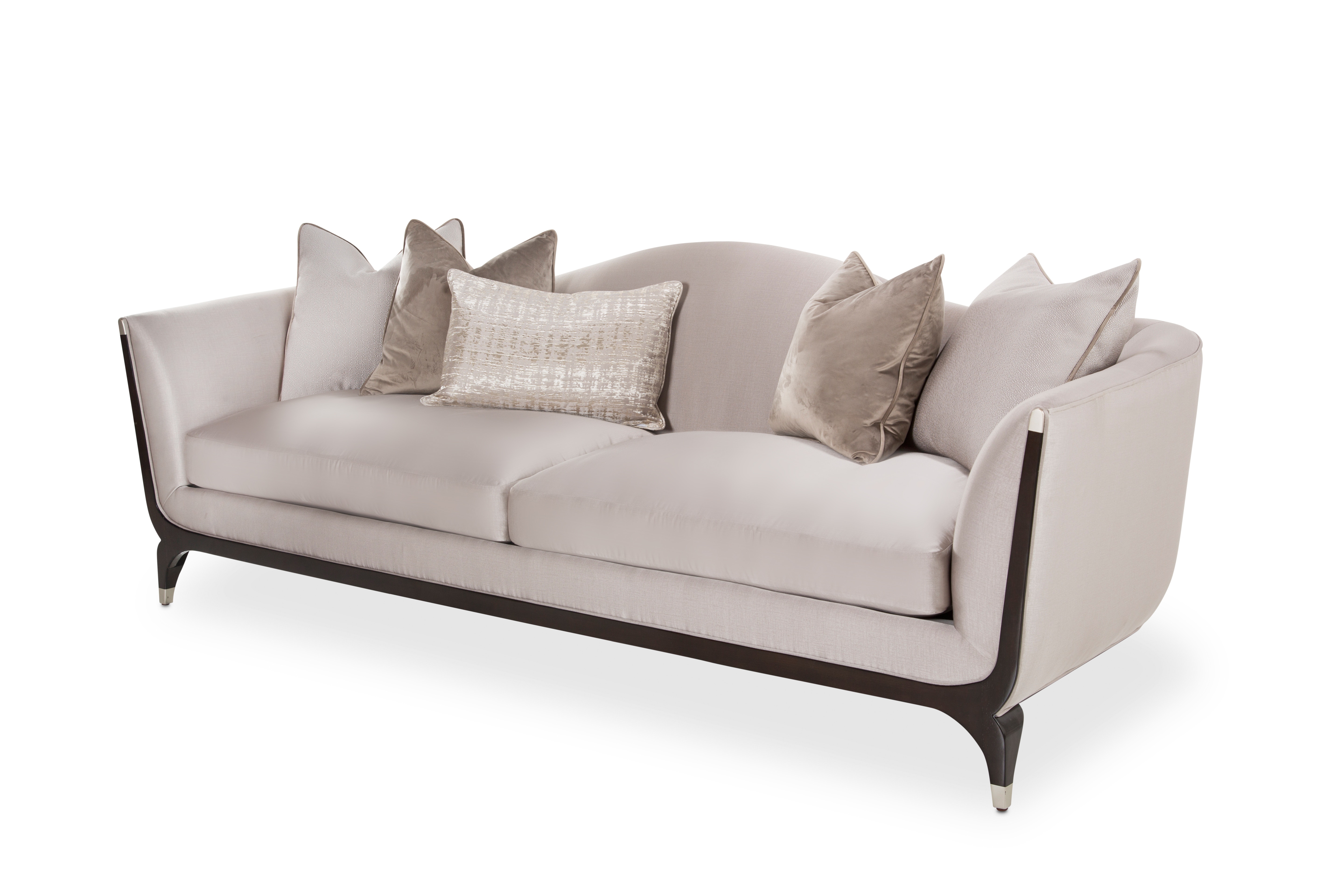 Aico Furniture 9003815 Trufl 409 Living Room Sofa With 5 Throw Pillows