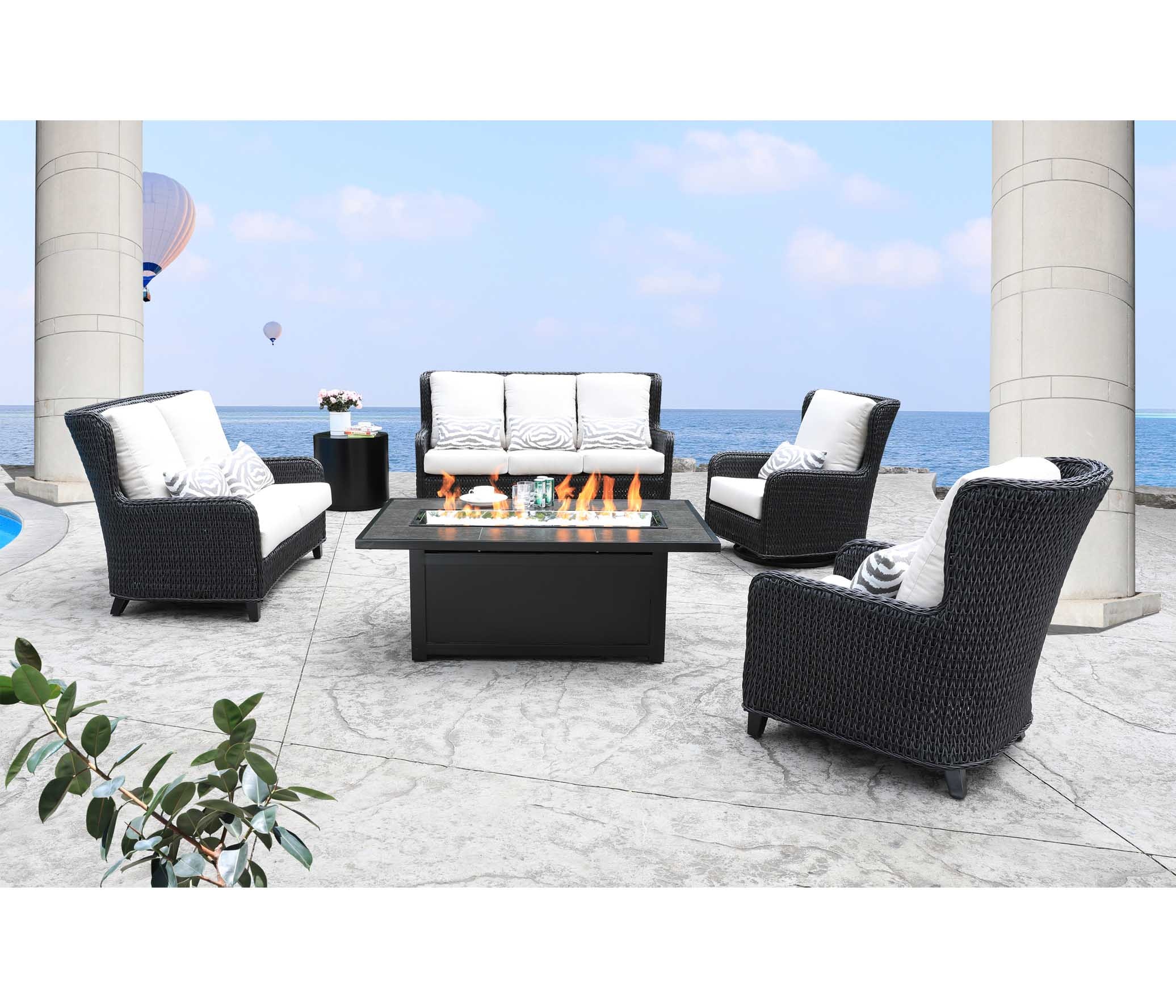 CabanaCoast Furniture Hudson Wing Swivel Glider 9485-EB