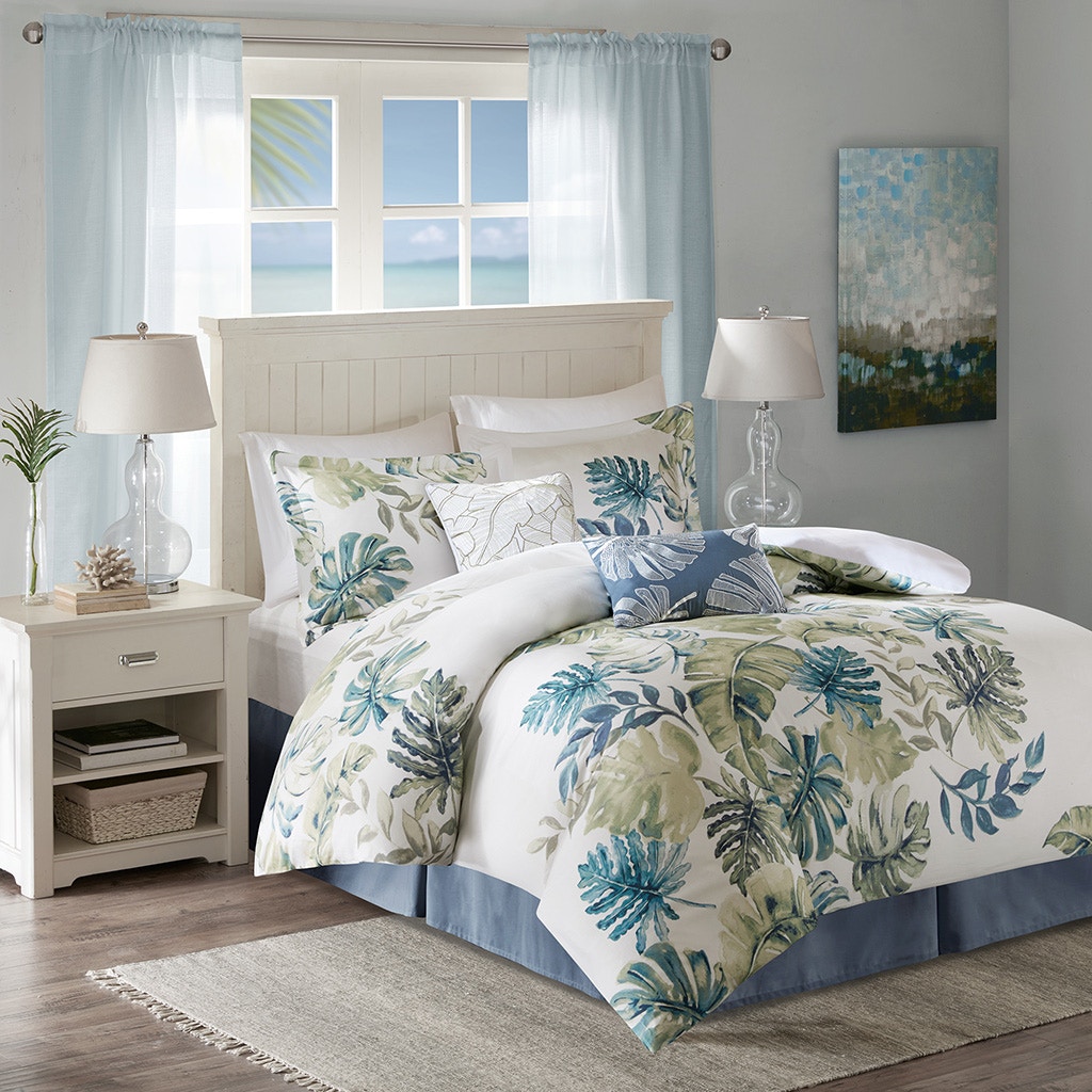 Hampton Hill Bedding Lorelai Cotton Printed 6 Piece Comforter Set HH10-1618
