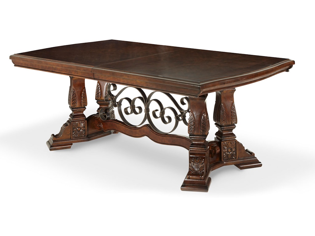 Aico Furniture 70002 54 Dining Room Rectangular Dining Table 3 Pc
