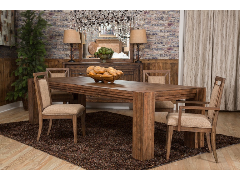 Aico Furniture Ki Crln002 407 Dining Room Carrollton 4 Leg Aico Furniture Ki Crln002 407 Carrollton 4 Leg Rectangular 116 In Dining Table Rustic Ranch