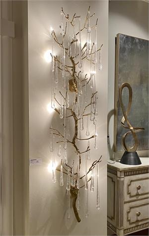 John Richard Illuminated Eight Light Wall Sculpture AJC-9210