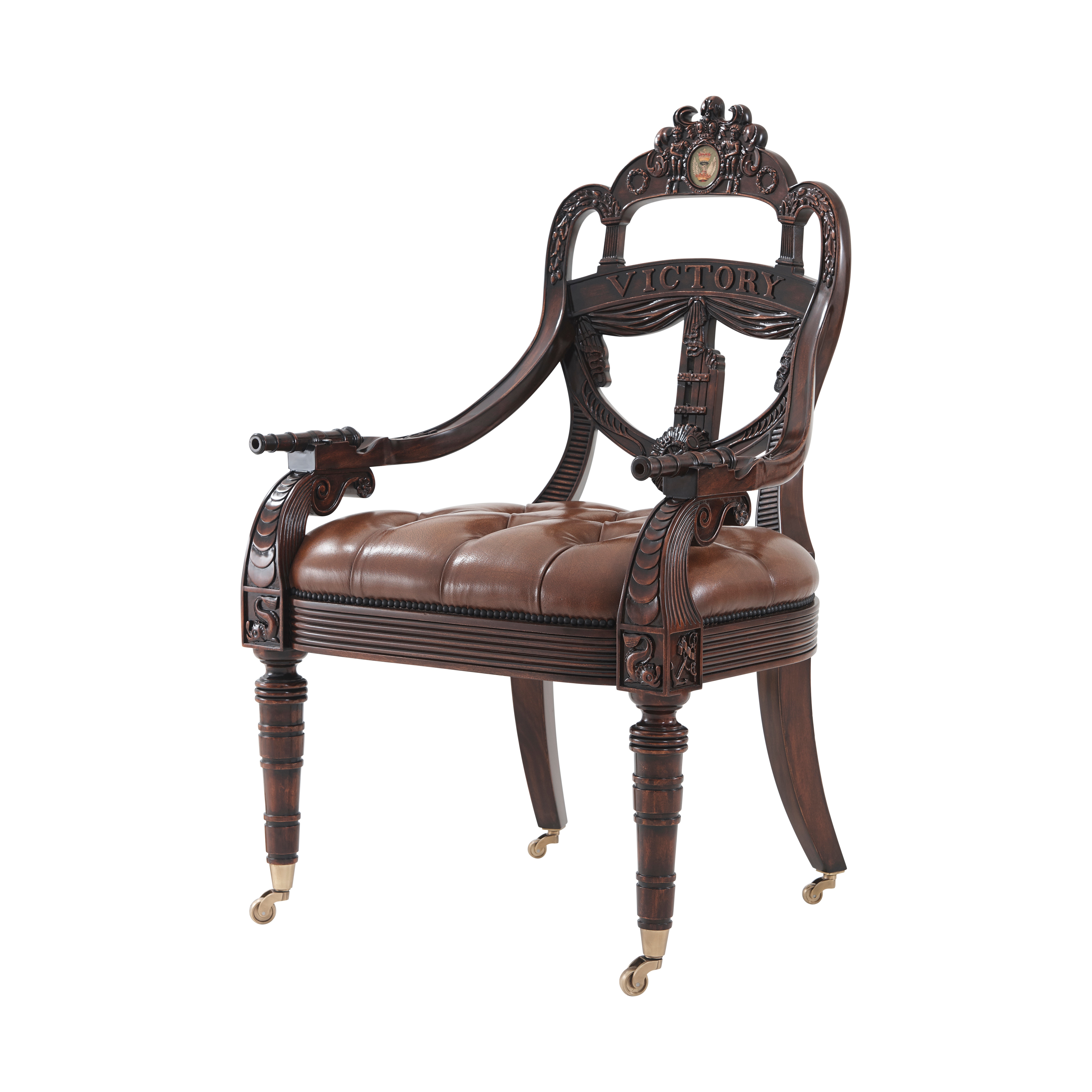 Theodore Alexander Furniture Ad Victoriam Library Arm Chair AL41067.2AAJ